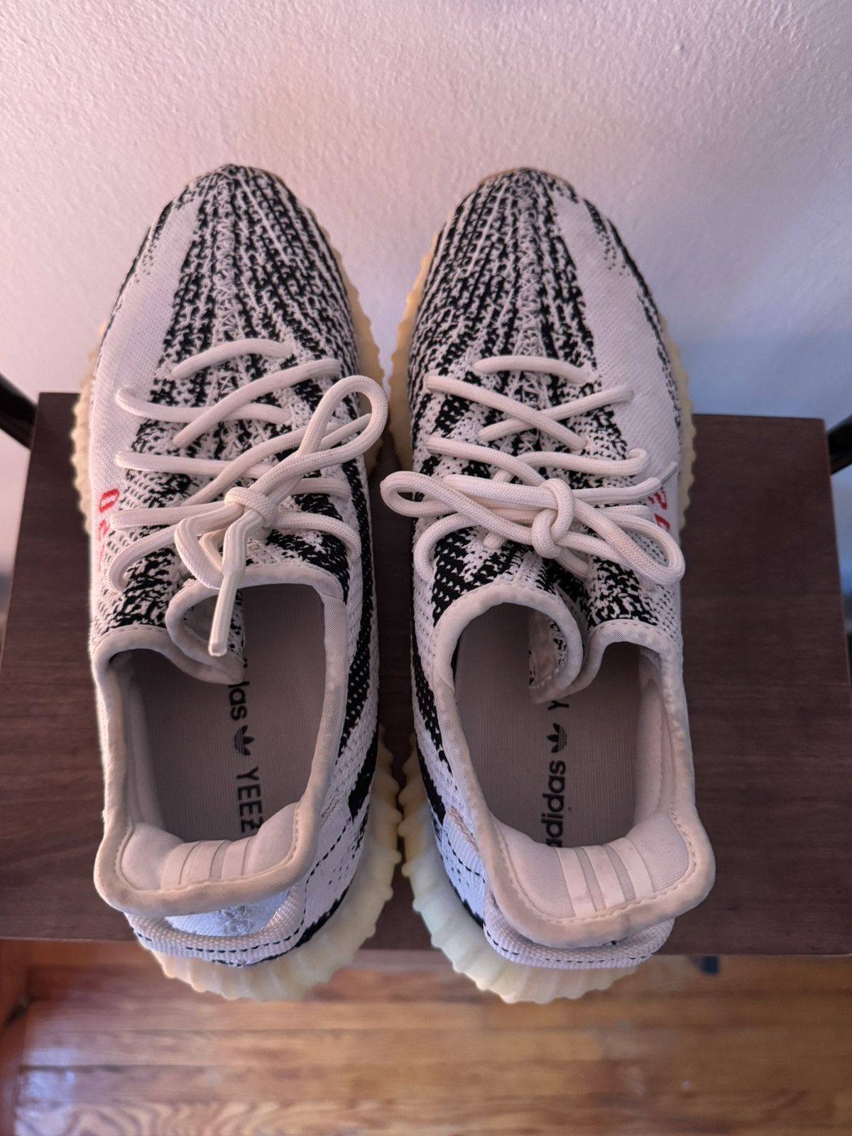 Yeezy Adidas Yeezy 350 Zebra Size US 11.5 / EU 44-45 - 6 Thumbnail