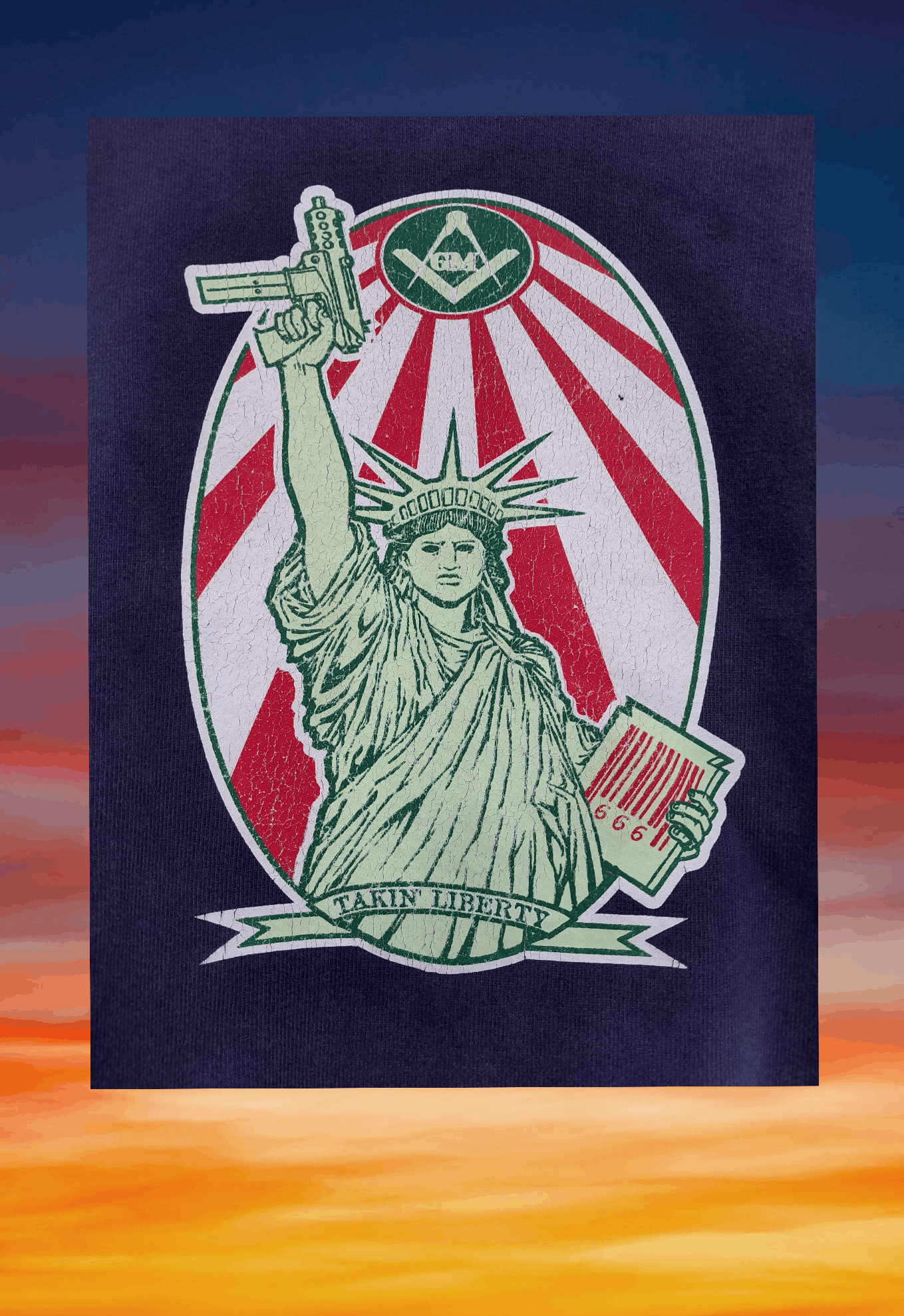 Rap Tees Streetwear Vintage 90s Takin' Liberty Sweatshirt rapteestyle Size US L / EU 52-54 / 3 - 5 Thumbnail