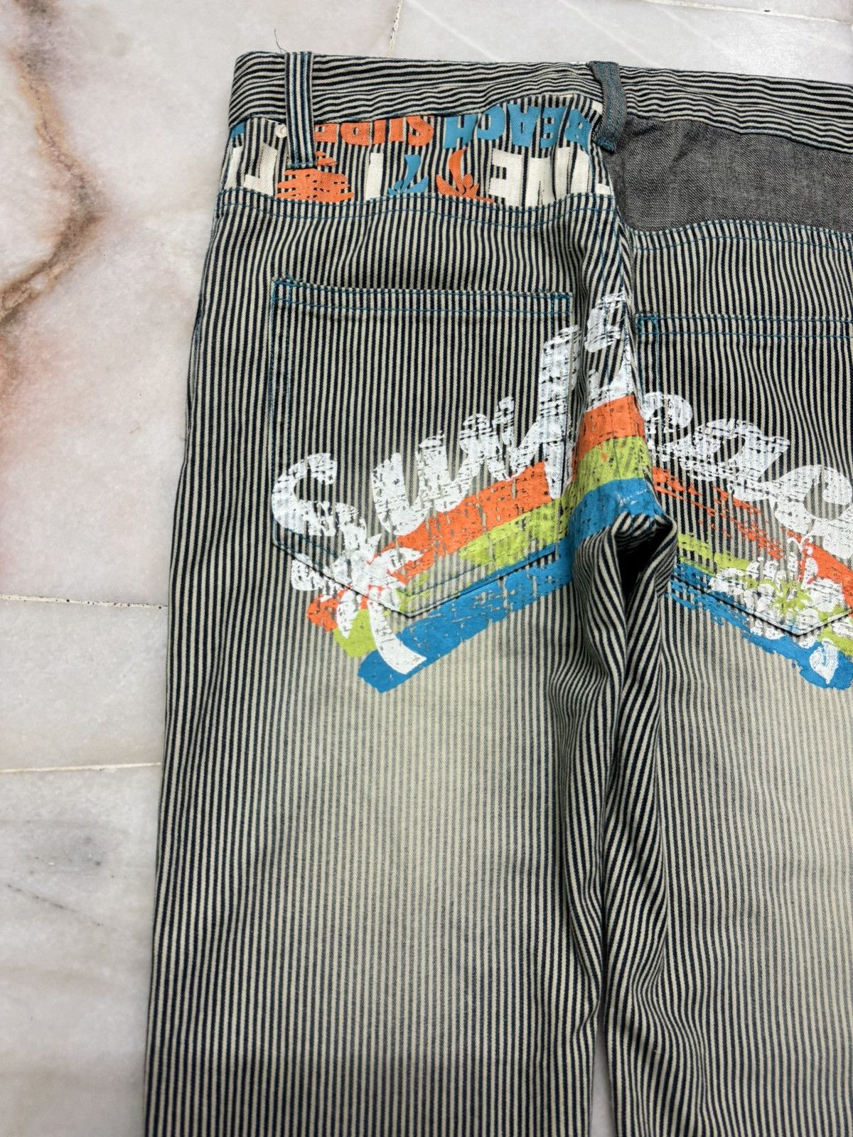 Hysteric Glamour 💥Insane 90s Clone Devgru Mudwash Faded Hickory Surf Jean Size US 32 / EU 48 - 20 Thumbnail