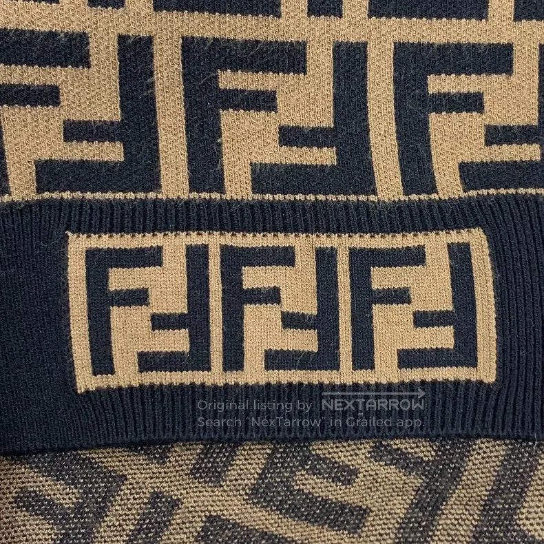 Fendi Fendi Dark brown logo letter printed round-neck long-sleev Size XS / US 0-2 / IT 36-38 - 5 Thumbnail