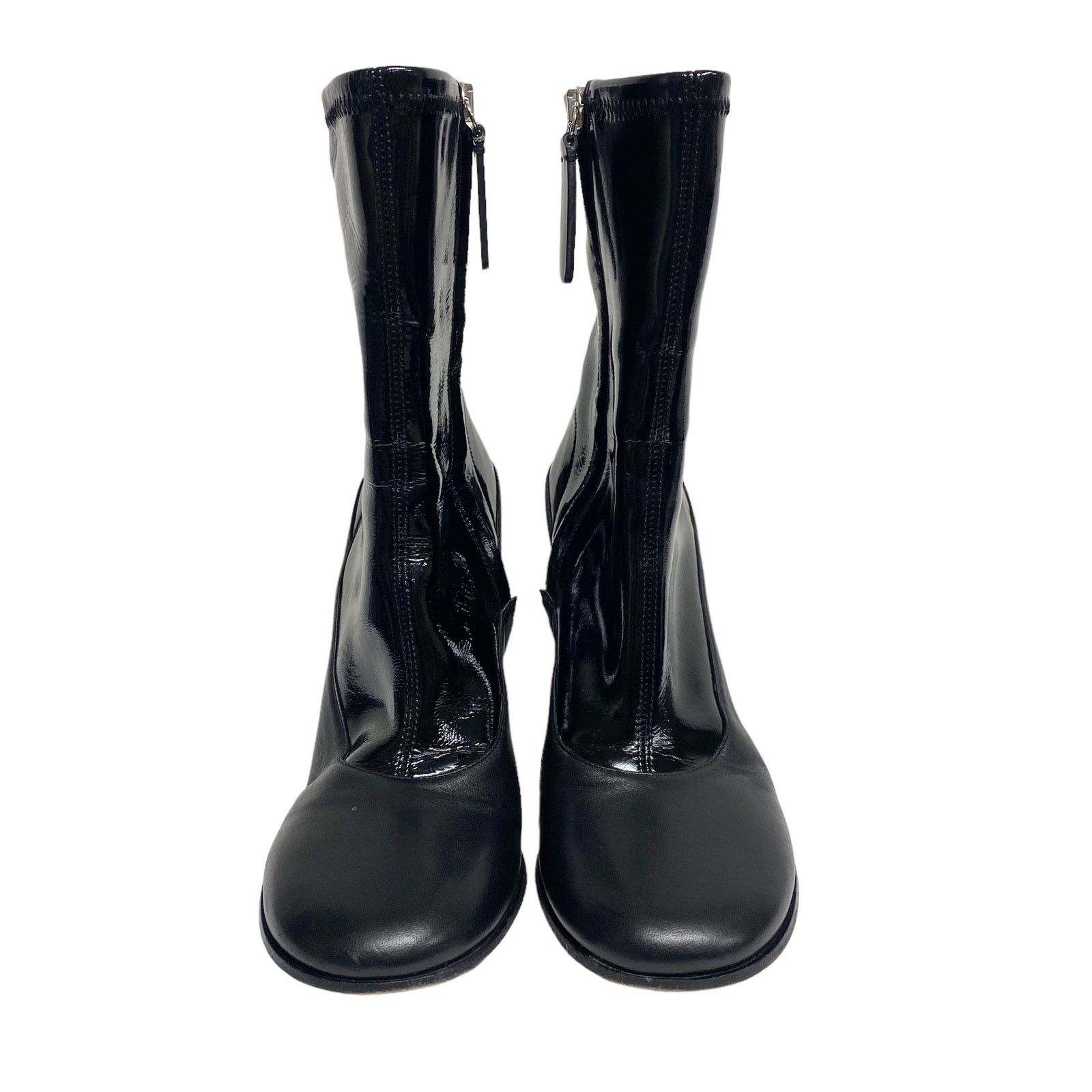 Wandler Wandler Womens Size 7 Lesly Black Patent Leather Heel Boots Size US 7 / IT 37 - 5 Thumbnail