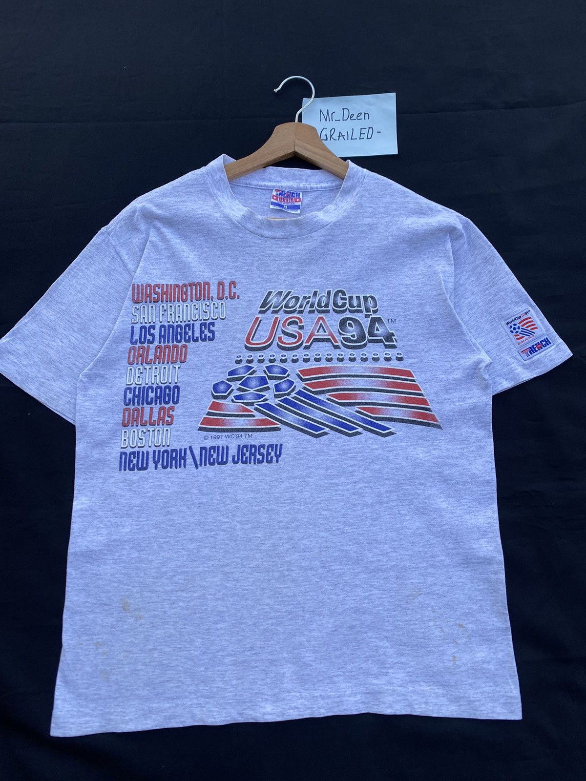 Vintage Rare Vintage World Cup USA 94 Tshirt Size US L / EU 52-54 / 3 - 5 Thumbnail