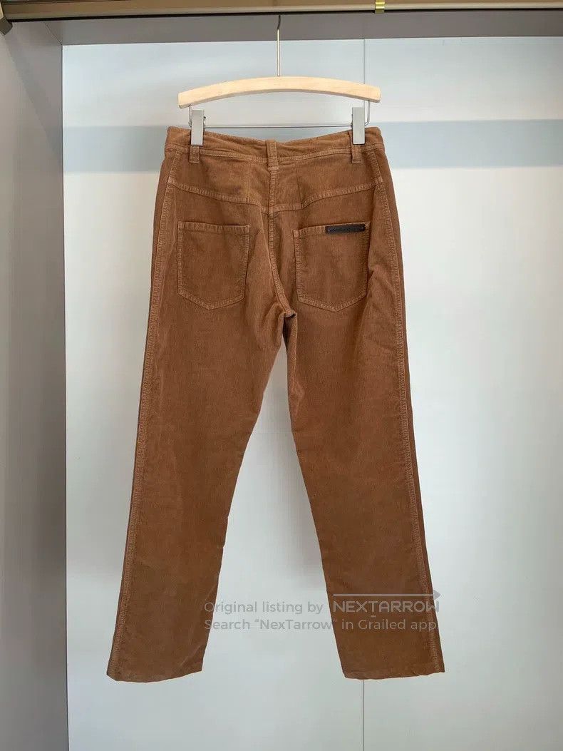 Brunello Cucinelli Brunello Cucinelli Khaki Cotton Beaded Casual Pants Size 28" / US 6 / IT 42 - 2 Thumbnail