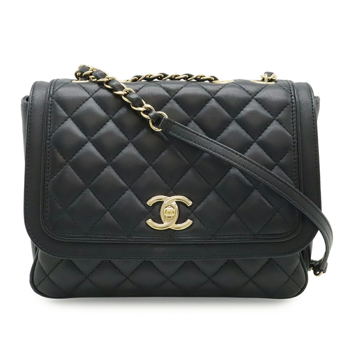 Chanel Chanel Chanel Matelasse Lambskin Shoulder Bag Leather Shoulder Bag A57896 DUTY FREE for USA Size ONE SIZE - 1 Thumbnail