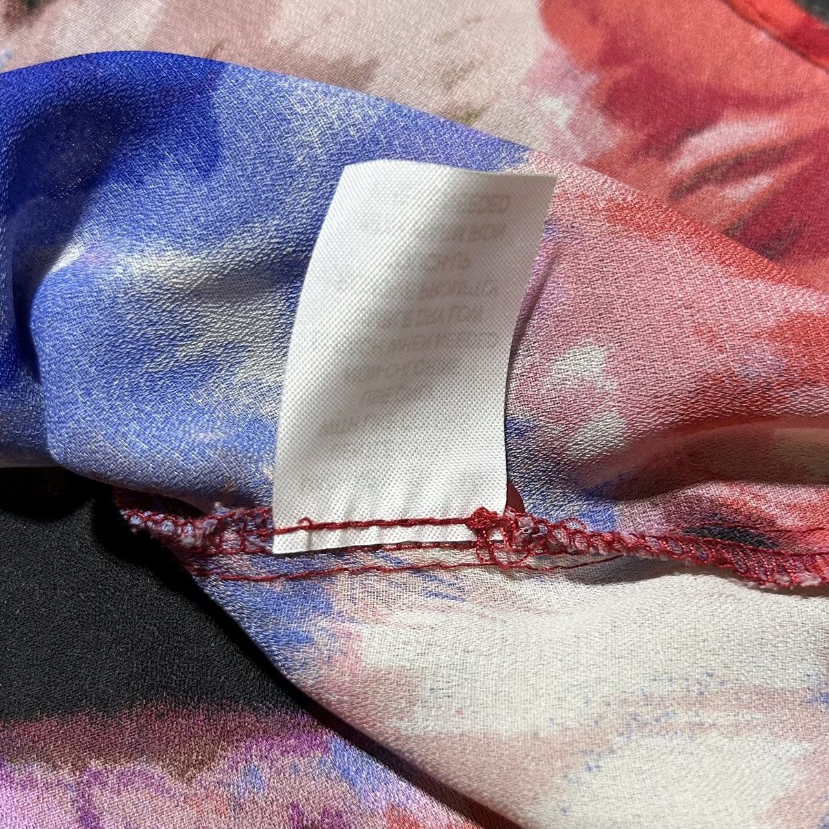 Other Sunny Leigh Ruffle Blouse Pleated Chiffon Watercolor Small Size S / US 4 / IT 40 - 9 Thumbnail