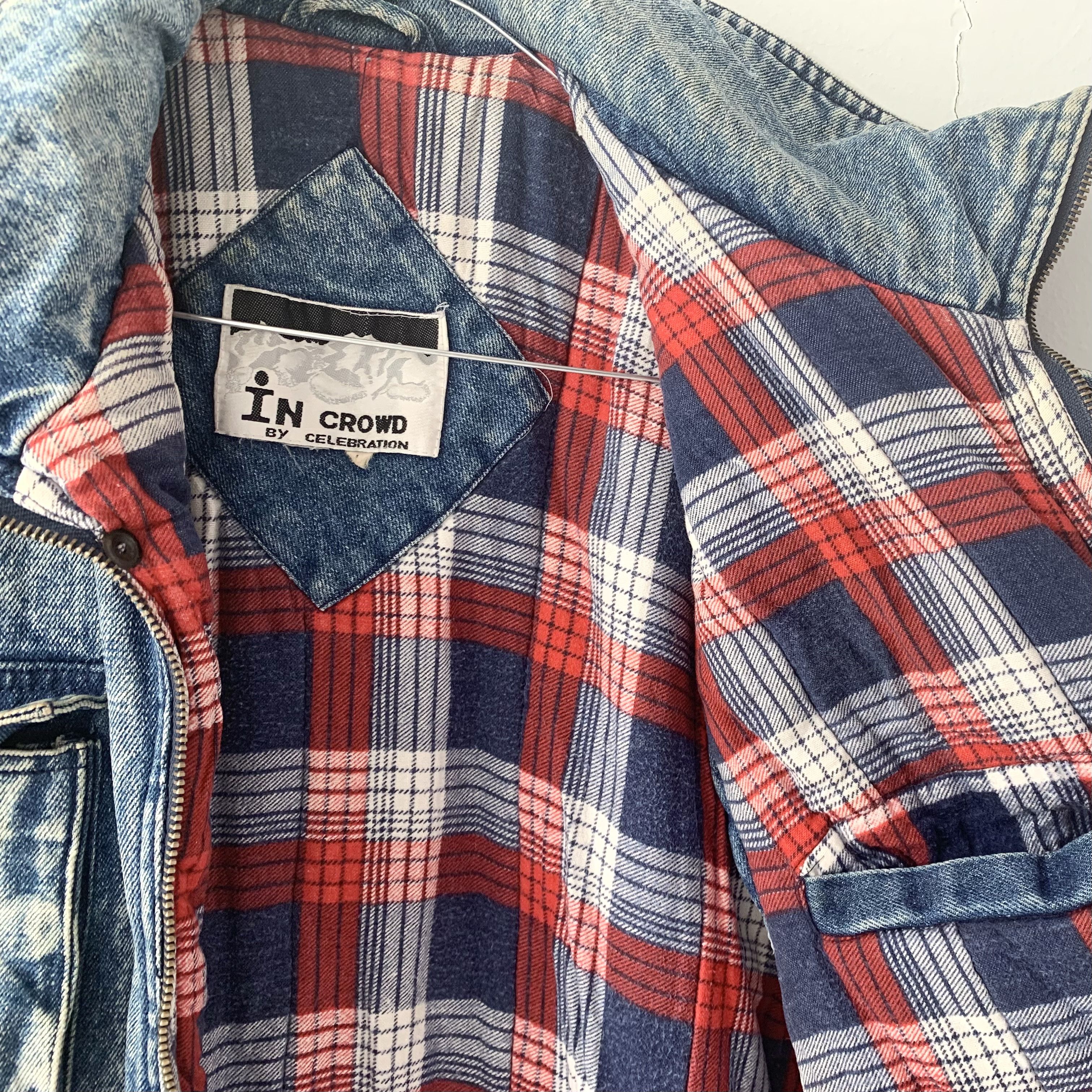 Other vintage 80s denim & flannel vest Size US L / EU 52-54 / 3 - 4 Thumbnail