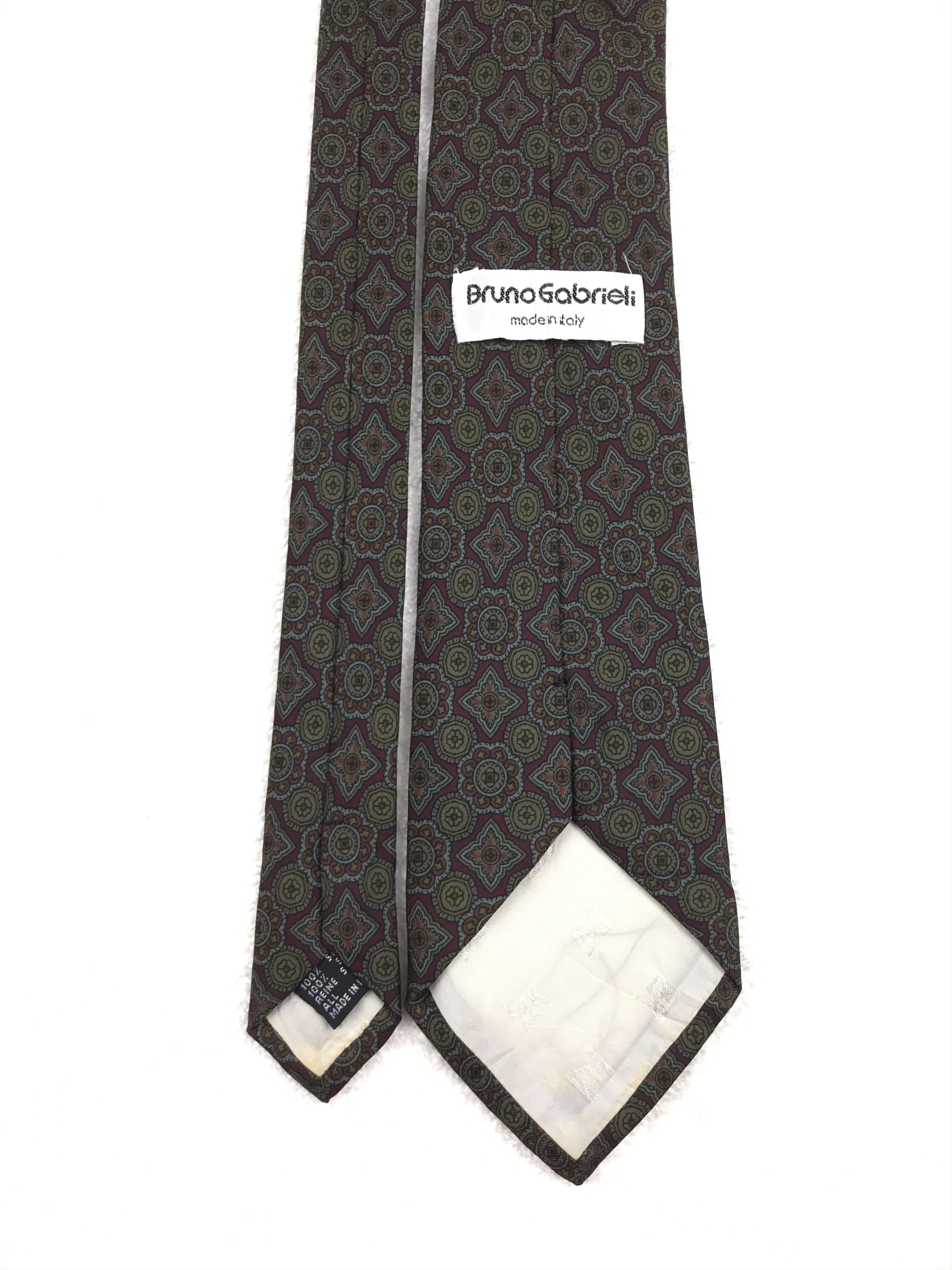Vintage Vintage Bruno Gabrieli Silk Necktie Size ONE SIZE - 4 Thumbnail