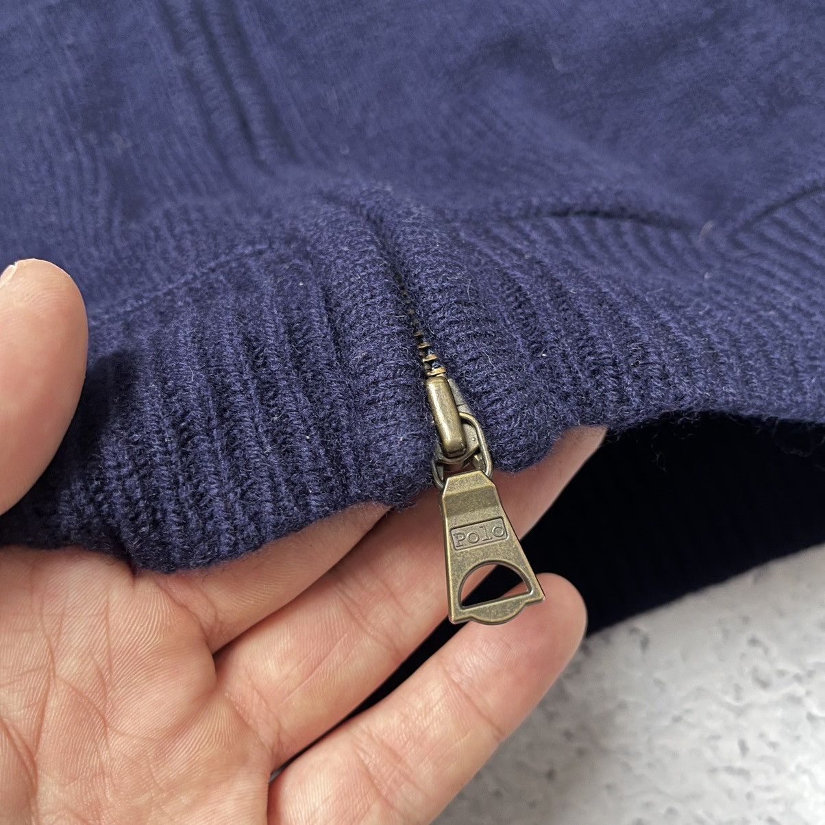 Polo Ralph Lauren × Vintage Vintage Polo Ralph Lauren Sweater Knitted Jacket Y2K Zip Size US M / EU 48-50 / 2 - 5 Thumbnail