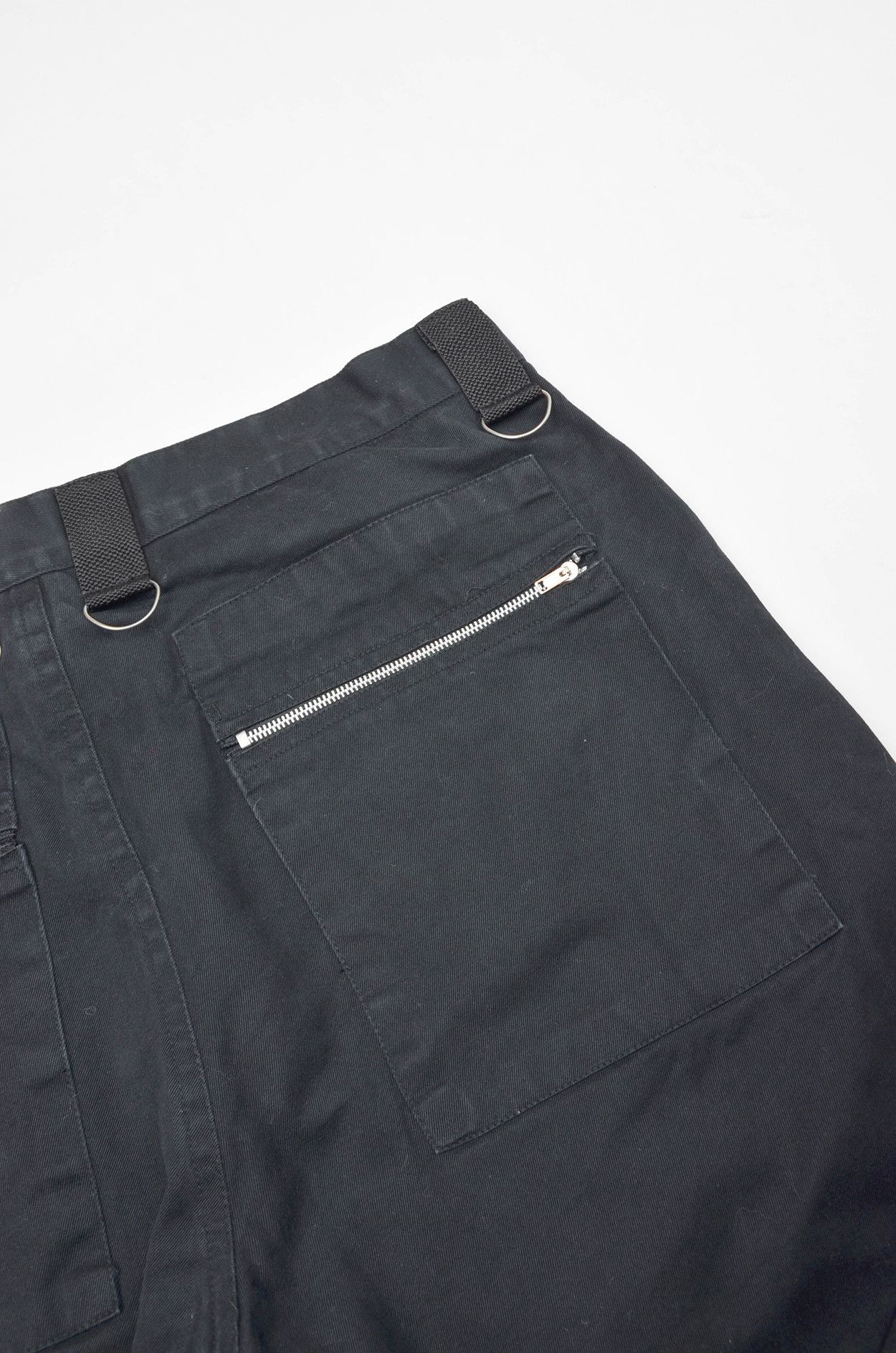 Vintage Bares Black Tech Strap Cargo Pants with Zippers L Size US 33 - 10 Thumbnail