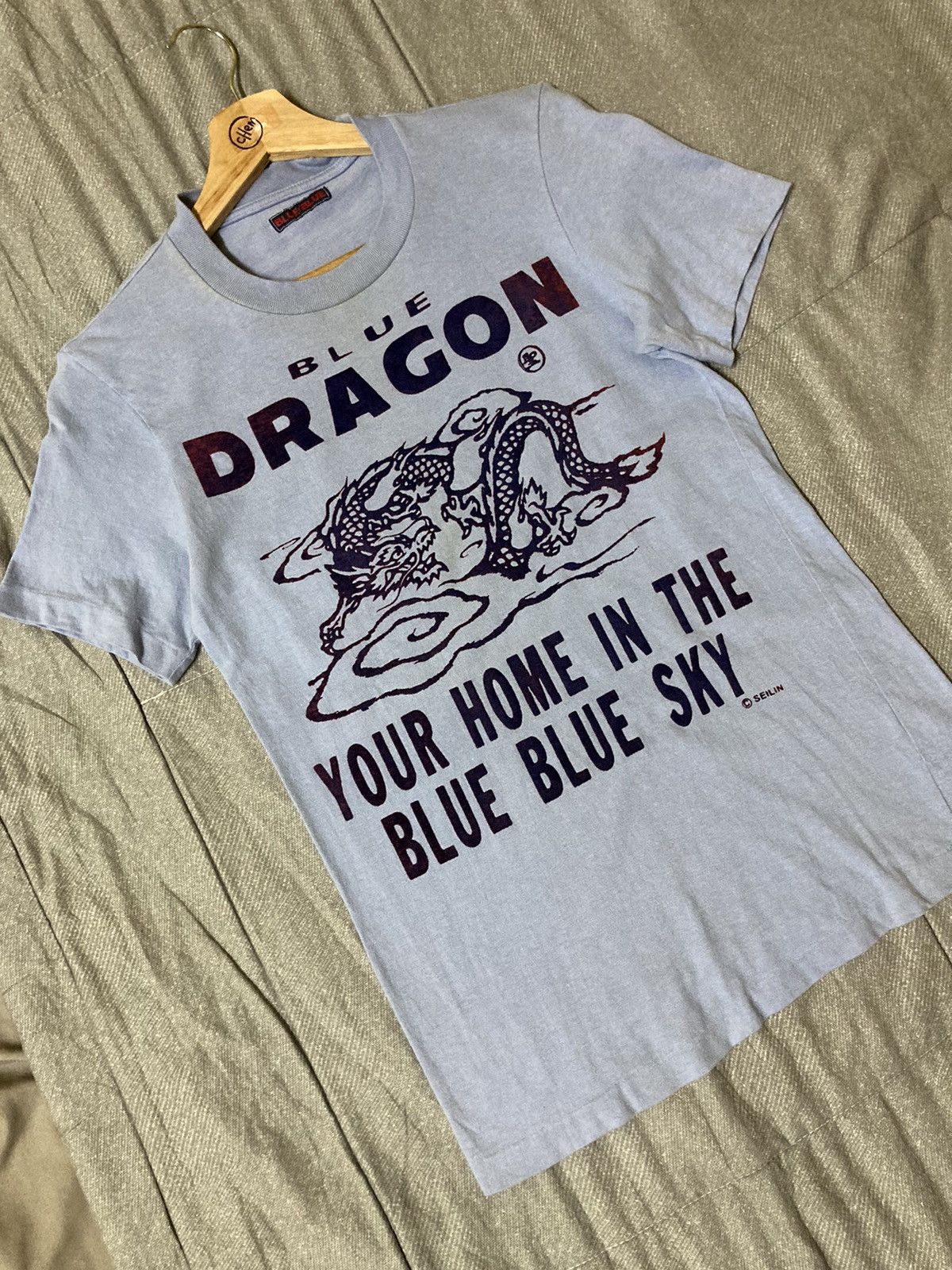 Blue Blue Japan × Japanese Brand × Vintage Vintage Blue Blue Japan Blue Dragon T-Shirt Size US S / EU 44-46 / 1 - 3 Thumbnail