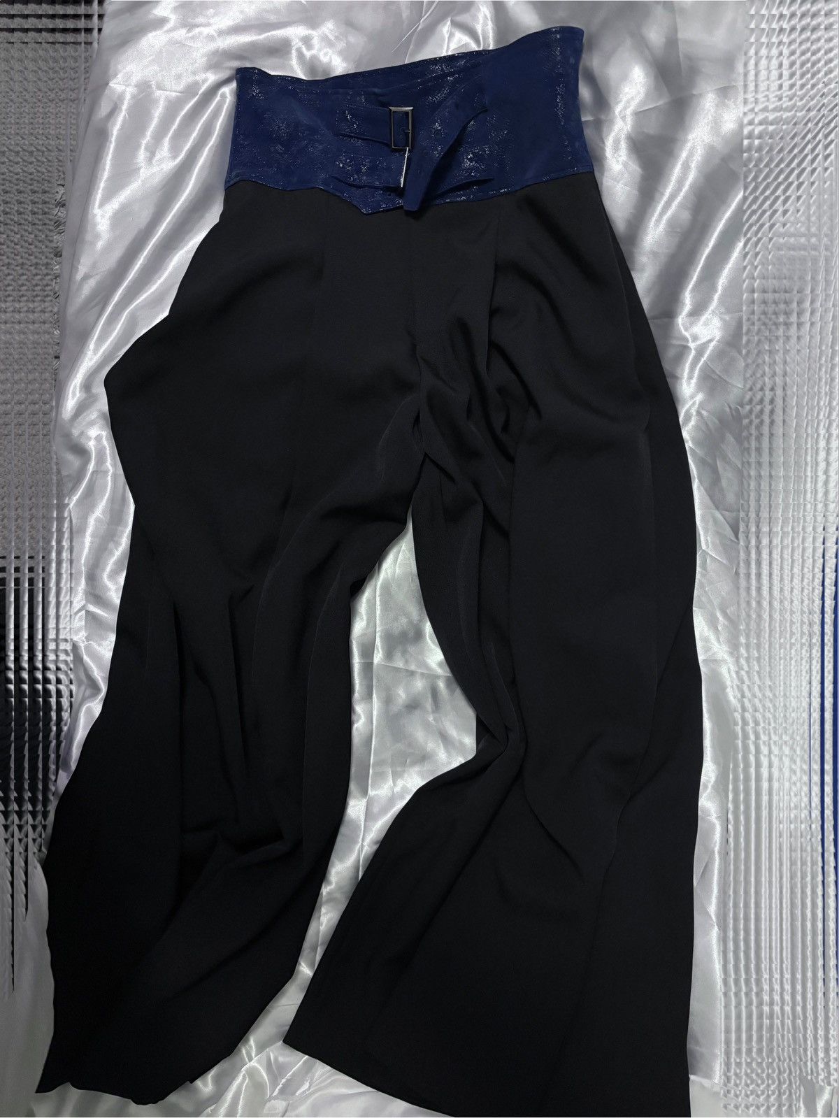 Japanese Brand Double Belt Wide Pants (Men) Size US 31 - 1 Thumbnail