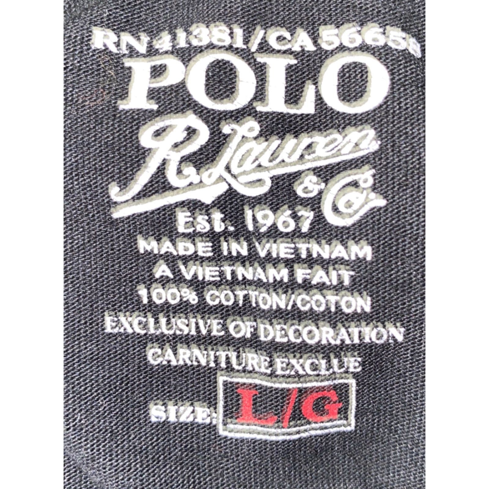 Polo Ralph Lauren Polo Ralph Lauren Men's T-Shirt Short Sleeve Cotton Solid Size L Black Size US L / EU 52-54 / 3 - 5 Thumbnail