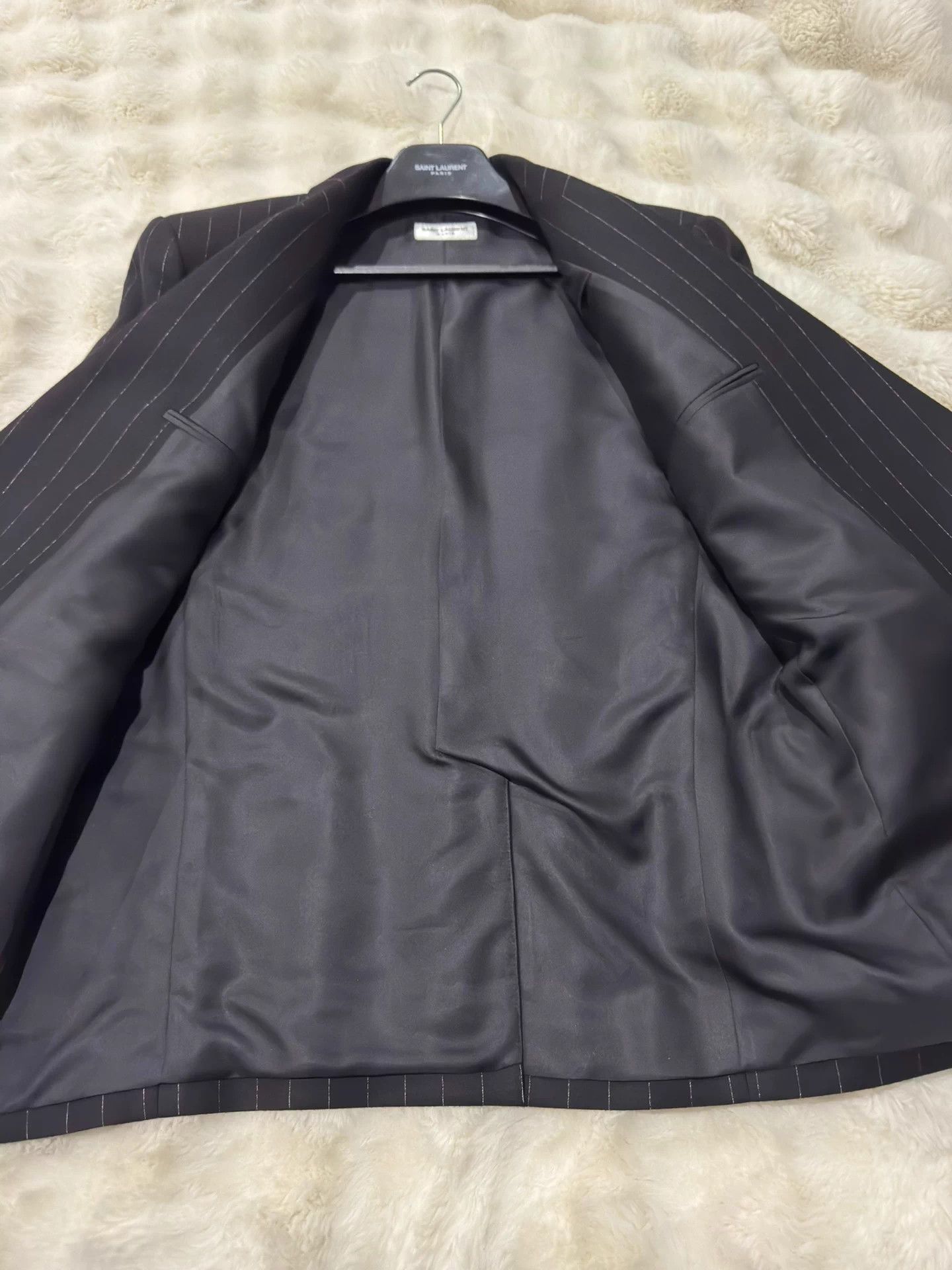 Saint Laurent Paris Saint Laurent SLP24 Double-Breasted Suit 50 Black NEW Size 50R - 3 Thumbnail
