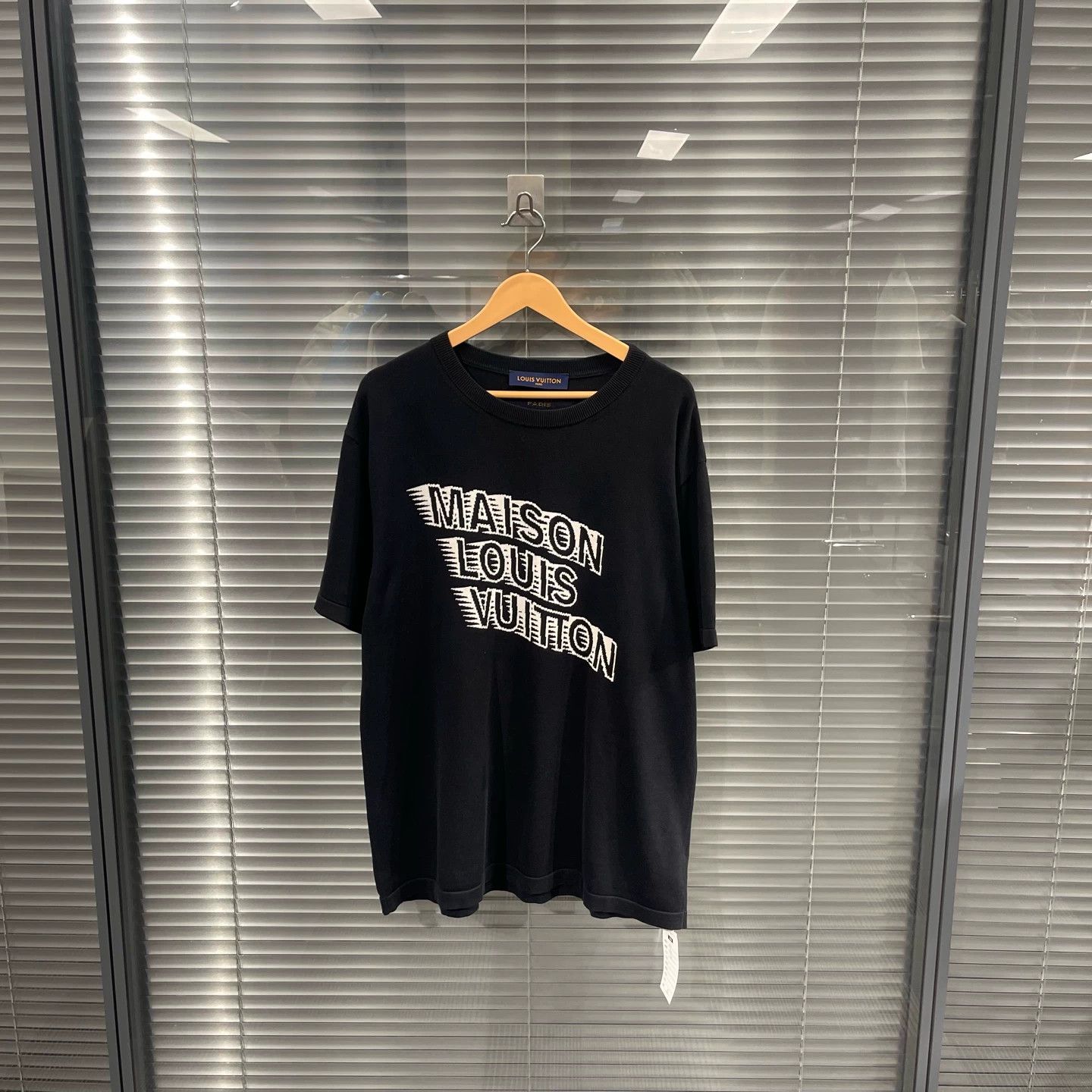 Louis Vuitton LV Black Phantom Knit Short Sleeve Tee Size US XL / EU 56 / 4 - 1 Thumbnail