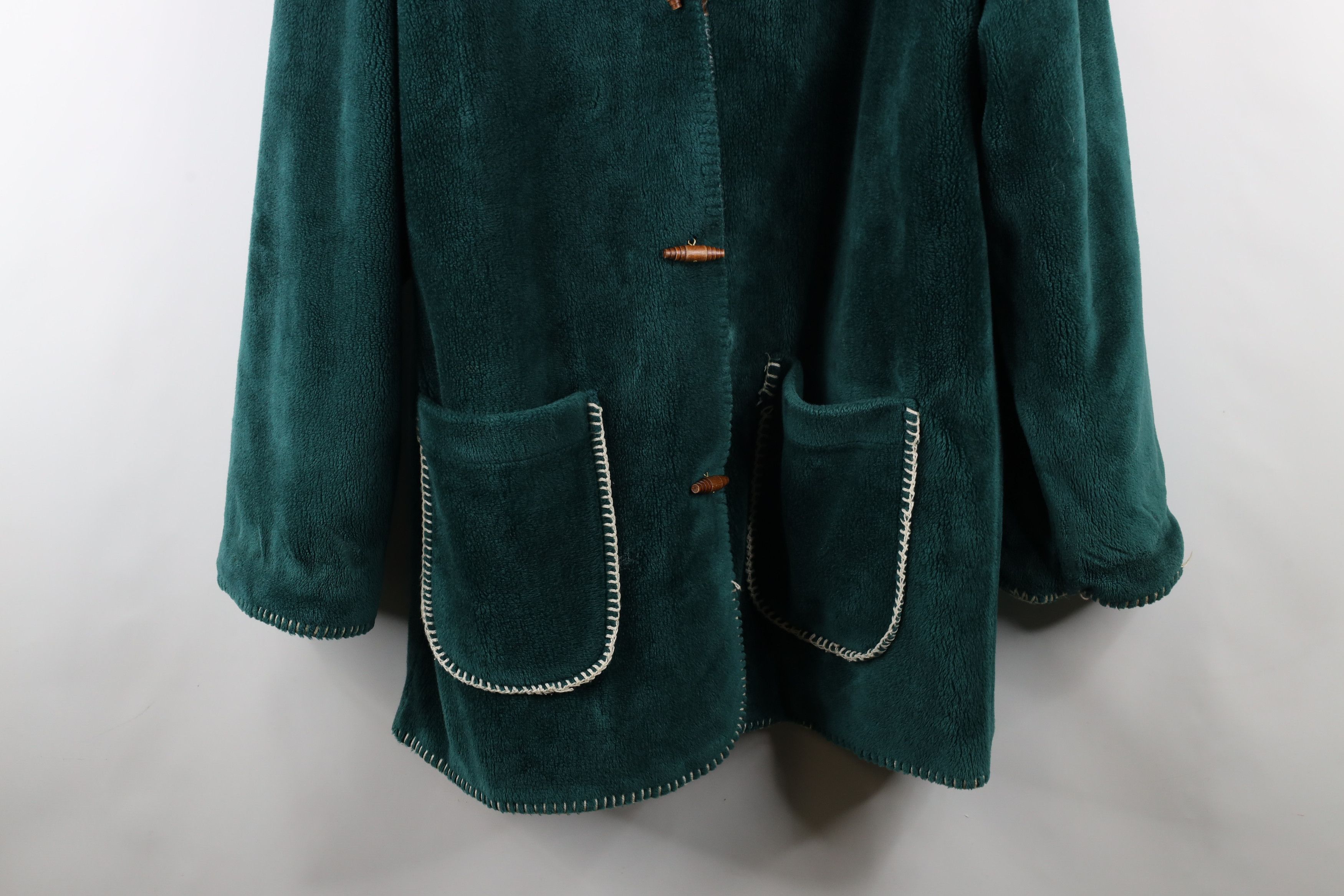 Vintage Vintage 90s Streetwear Reversible Leaf Acorn Print Jacket Size XL / US 12-14 / IT 48-50 - 12 Thumbnail