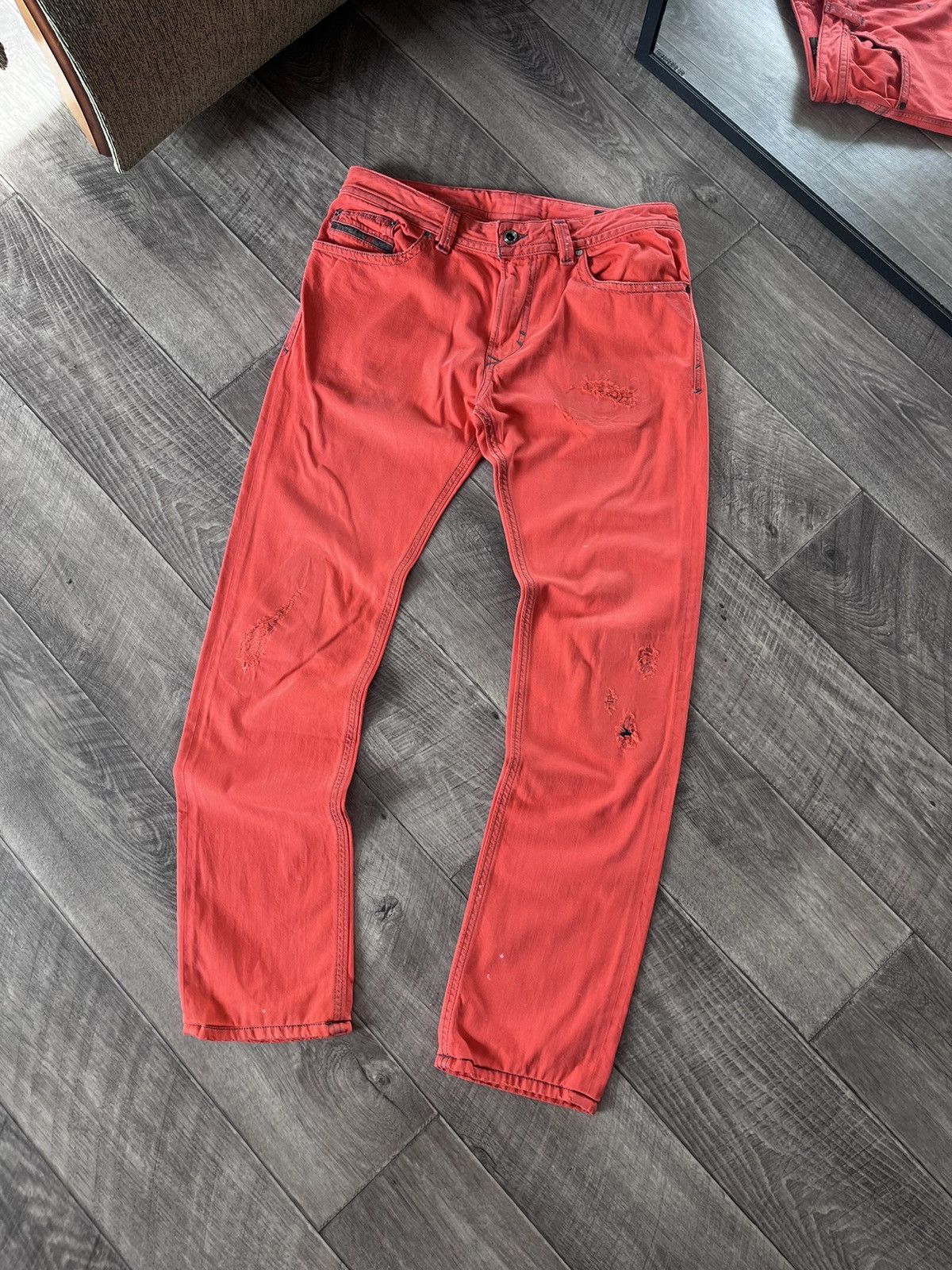 Diesel Rare Diesel D.N.A. S/S 2016 THAVAR Slim Skinny Distressed Size US 33 - 3 Thumbnail