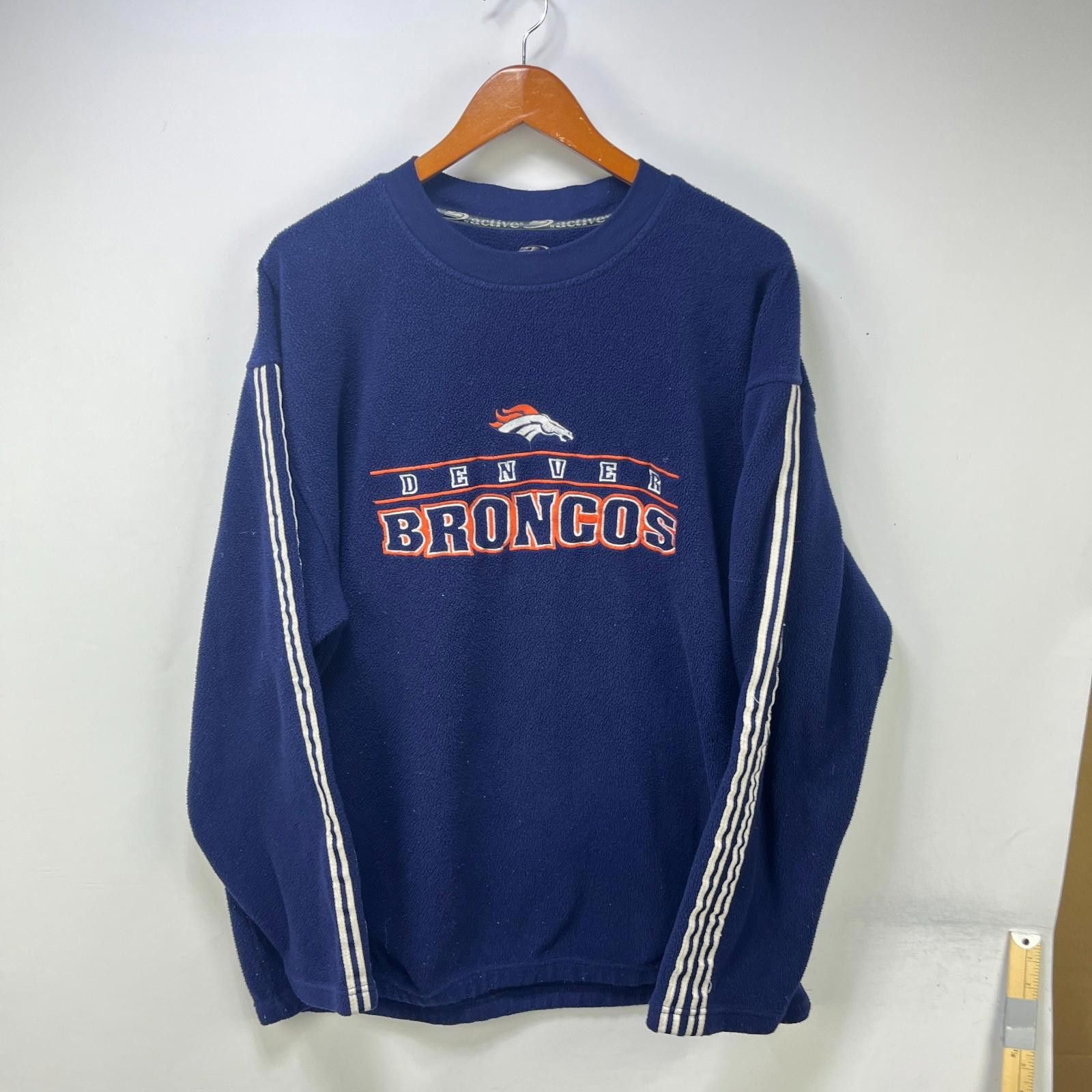 Other Vintage 90s Denver Broncos Fleece Sweater XL Size ONE SIZE - 1 Thumbnail