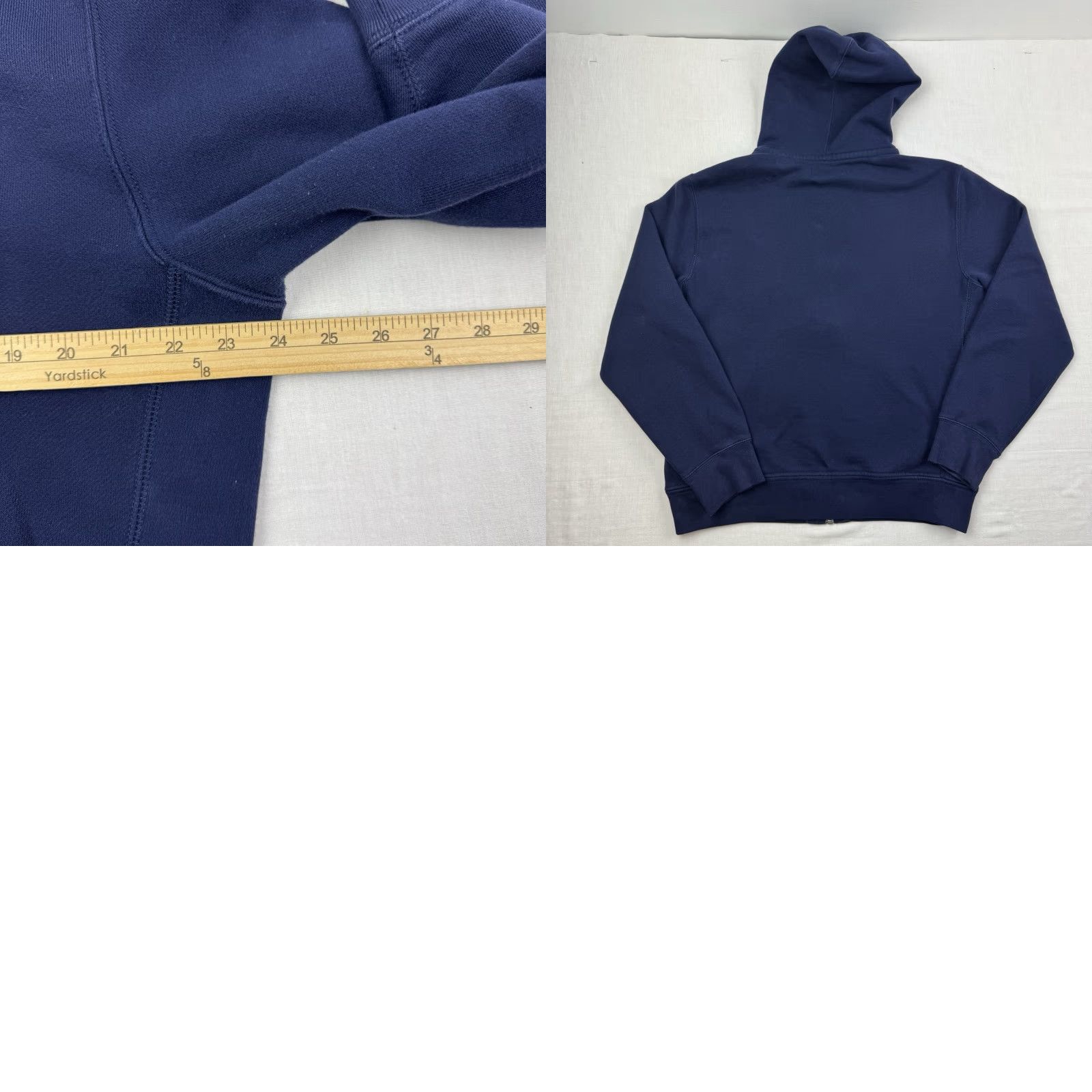 Polo Ralph Lauren VINTAGE Polo Ralph Lauren Hoodie Shirt Adult Large Blue 90s Punk Full Zip Hooded Pockets Mens Size US L / EU 52-54 / 3 - 8 Thumbnail
