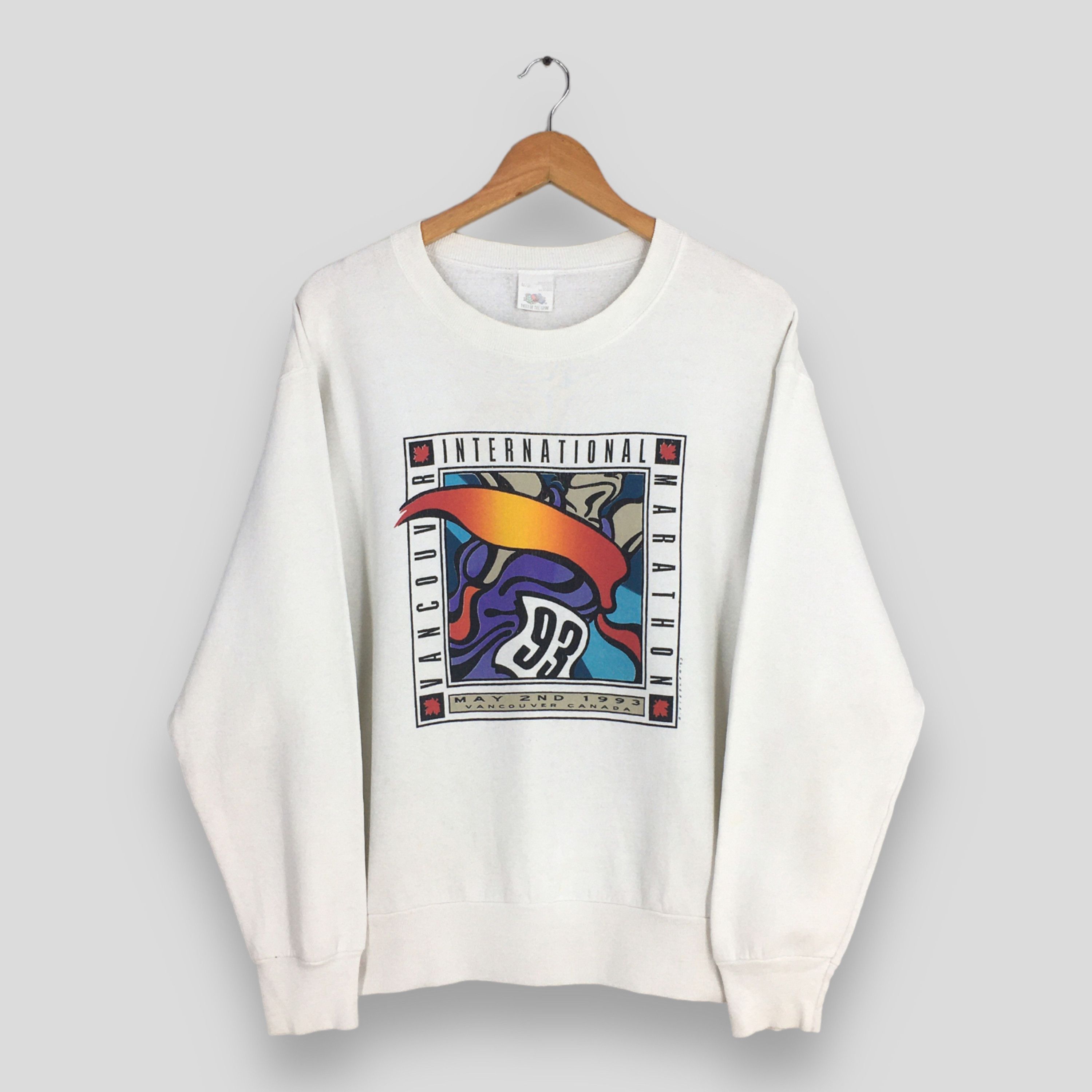 Fruit Of The Loom Vintage 90s Vancouver Canada Sweatshirt Medium Size US M / EU 48-50 / 2 - 1 Thumbnail