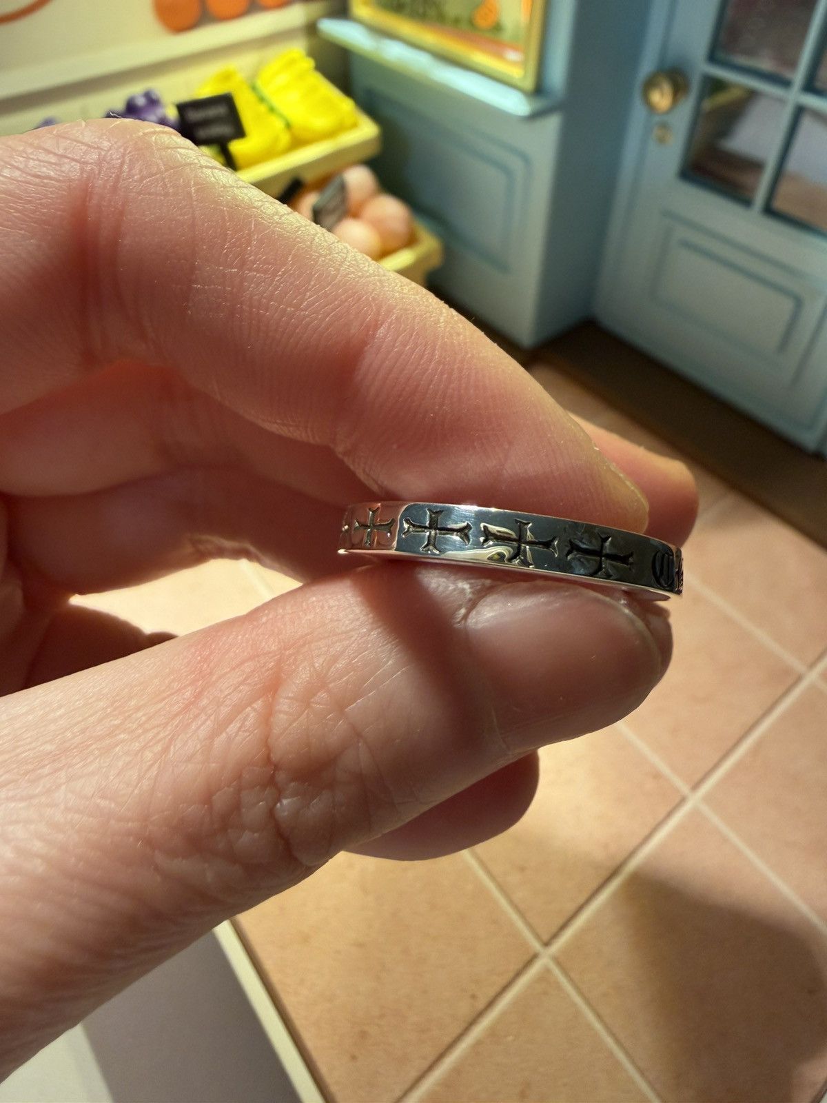 Chrome Hearts Chrome Hearts NYC 3mm SPACER PLN Silver Ring size 5M Size ONE SIZE - 2 Thumbnail