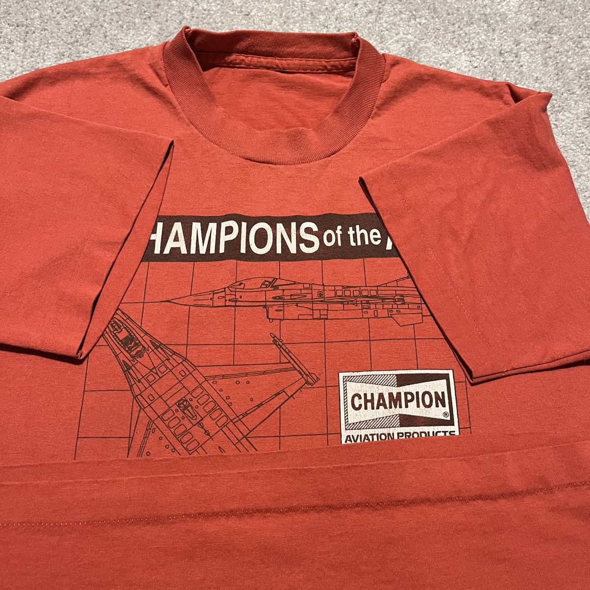 Vintage Vintage 90s Champions of the Air F16 Fighting Falcon T Shirt Size US L / EU 52-54 / 3 - 5 Thumbnail