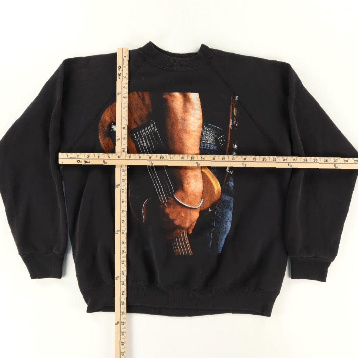 Hanes VTG Hanes Bruce Springsteen Tour 1992 Sweatshirt Black Men XL Shirt Size US XL / EU 56 / 4 - 3 Thumbnail