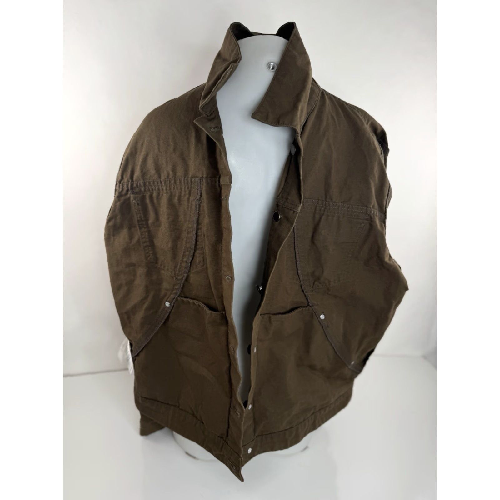 Tecovas Tecovas Waxed Cotton Canvas Mens XXL Ranch Western Field Jacket Size US XXL / EU 58 / 5 - 5 Thumbnail