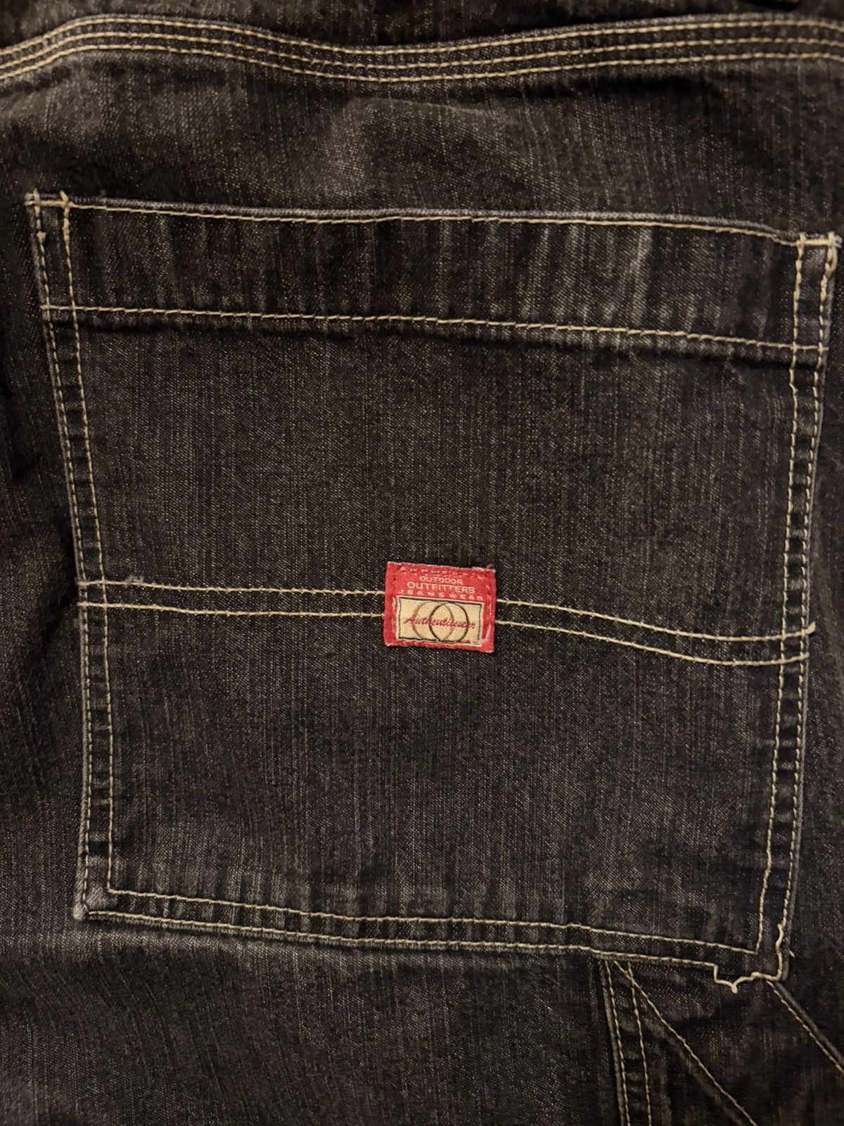 Other Vintage Y2K Baggy Outdoor Outfitters Men Black Denim Shorts Size US 44 / EU 60 - 4 Thumbnail