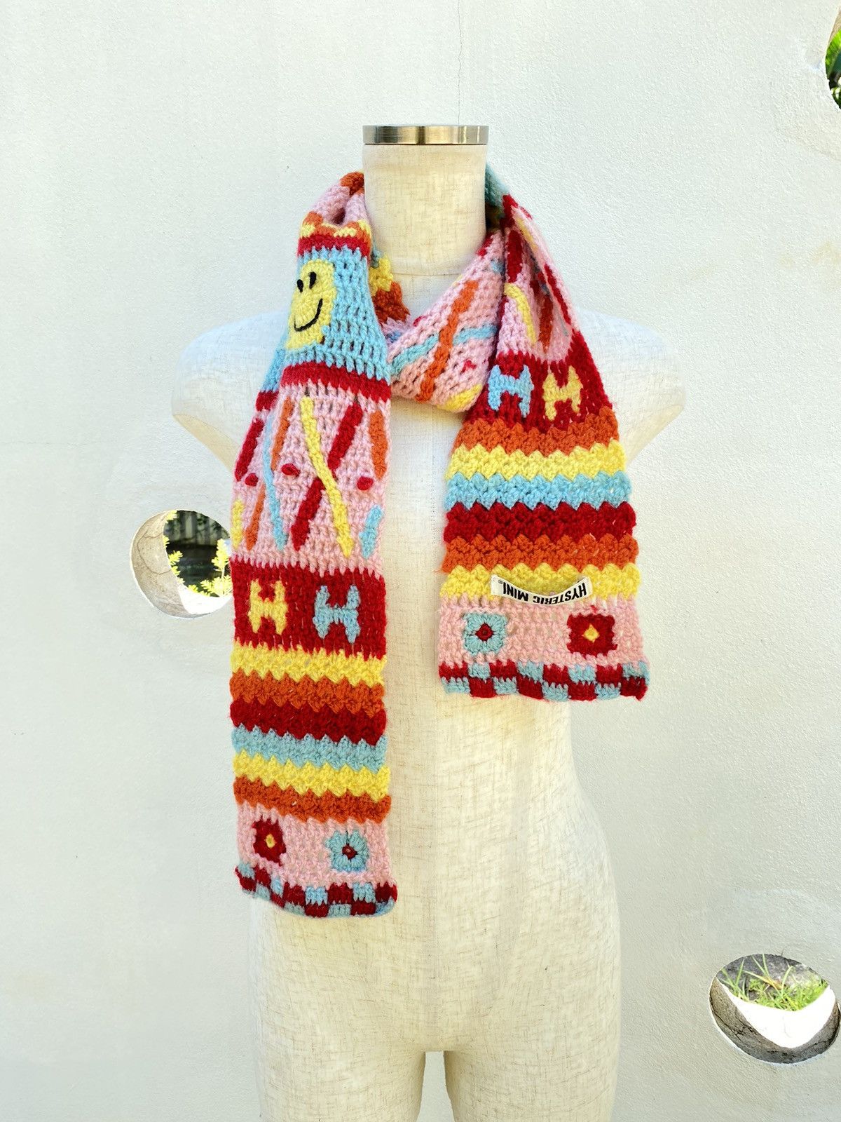 Hysteric Glamour Hysteric Mini Colorful Floral Knit Scarf Size ONE SIZE - 22 Thumbnail