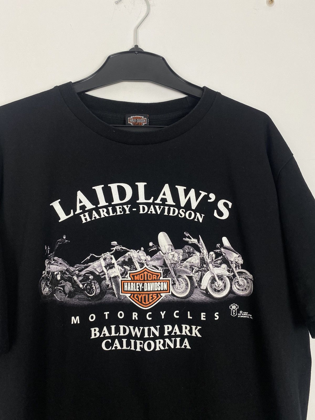 Harley Davidson × Vintage × West Coast Choppers Harley-Davidson Laidlaw’s XL 3D 1987 Vintage Tee graphic Size US XL / EU 56 / 4 - 5 Thumbnail
