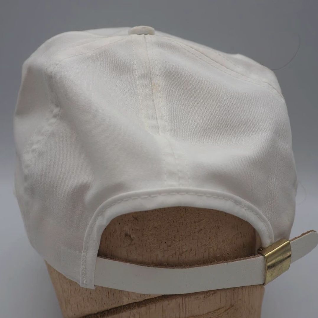 Vintage VINTAGE Bandag Strapback Trucker Hat Cap 1980s White Bandag Trucker Hat Mens Size ONE SIZE - 3 Thumbnail