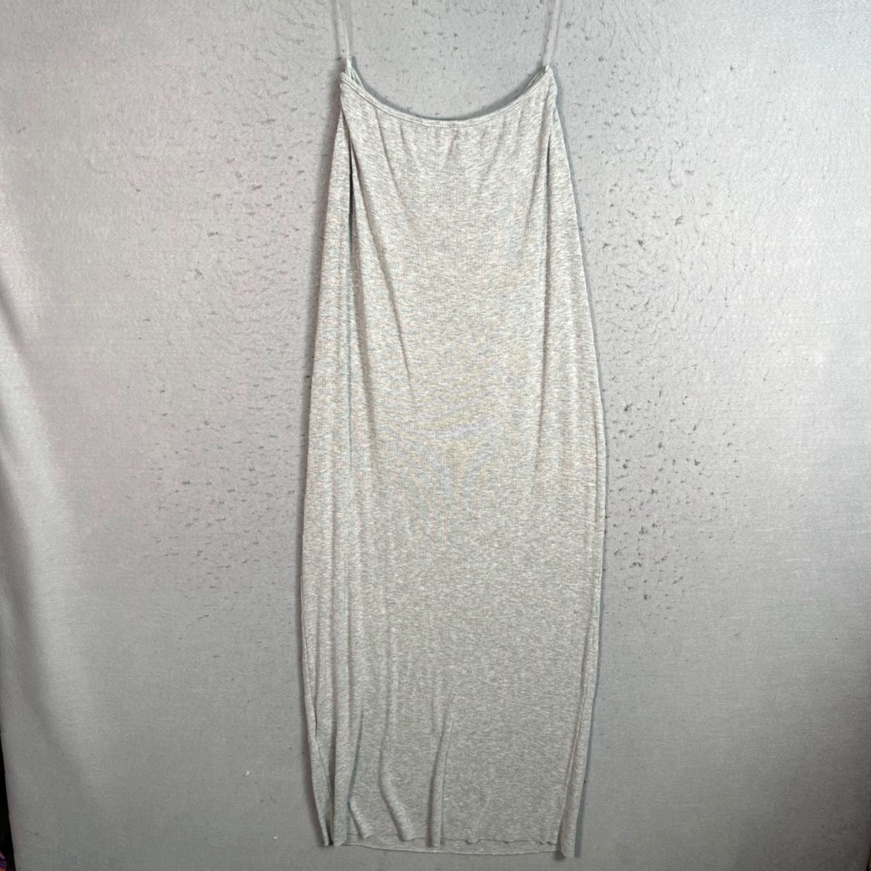 Vintage Bumpsuit Womens Maxi Dress Size S Gray Ruched Front Maternity Size S / US 4 / IT 40 - 2 Thumbnail