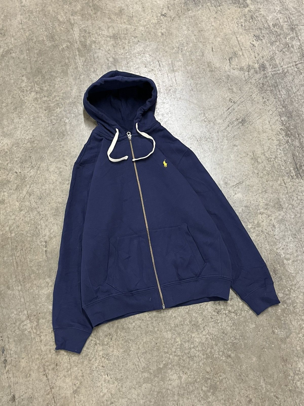 Polo Ralph Lauren × Vintage Polo Ralph Lauren vintage zip up thermal lined hoodie hype Size US XL / EU 56 / 4 - 1 Thumbnail