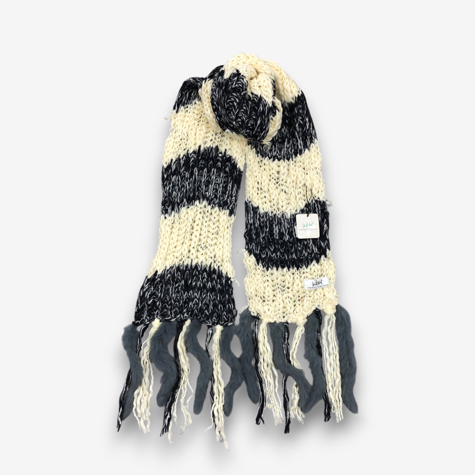 Pierre Balmain NWT Vintage Pierre Balmain Scarf Crochet Knit Wool Scarves Size ONE SIZE - 1 Thumbnail