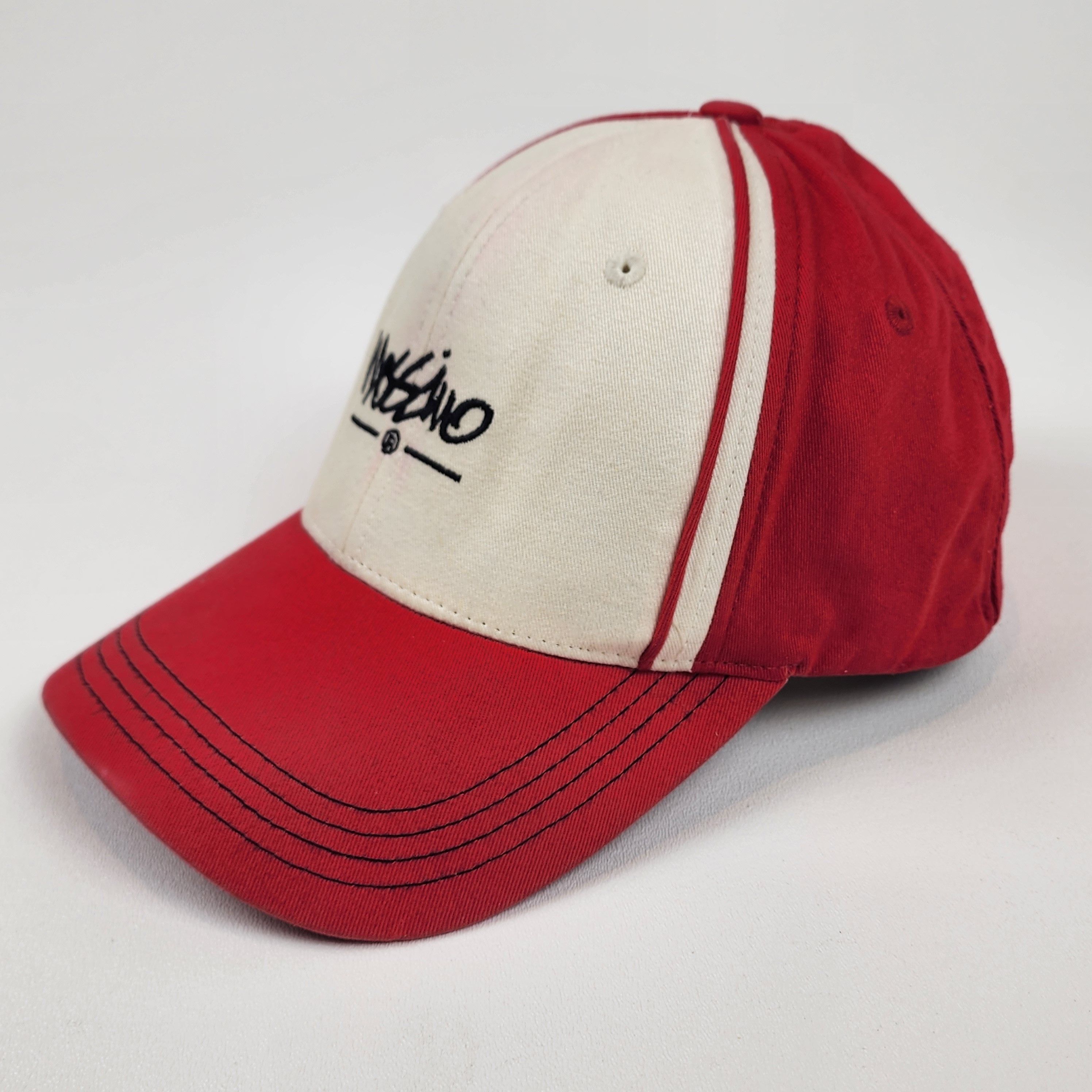 Mossimo Mossimo Y2K Spellout Red White Flex Hat OSFA Size ONE SIZE - 2 Thumbnail