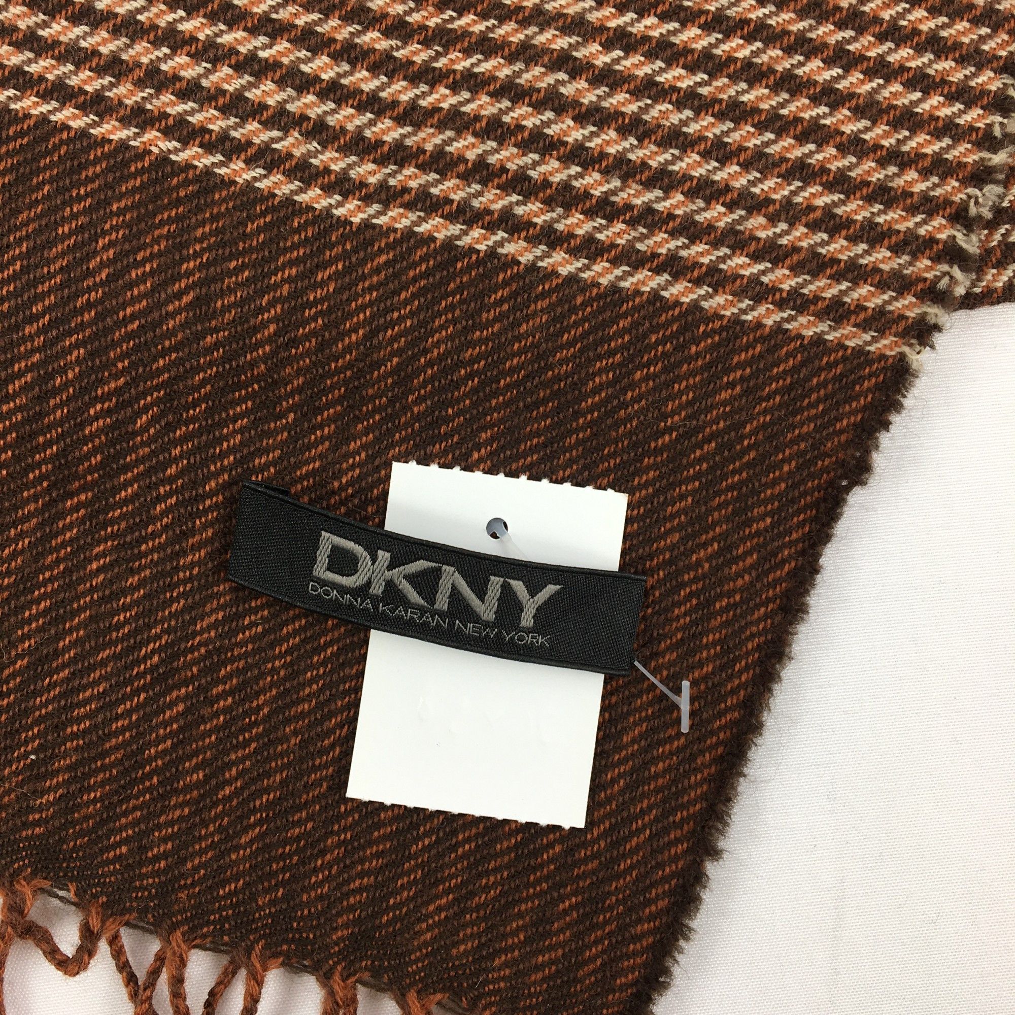 DKNY Vintage DKNY Scarf Muffler Wool Cashmere Scarves Size ONE SIZE - 5 Thumbnail