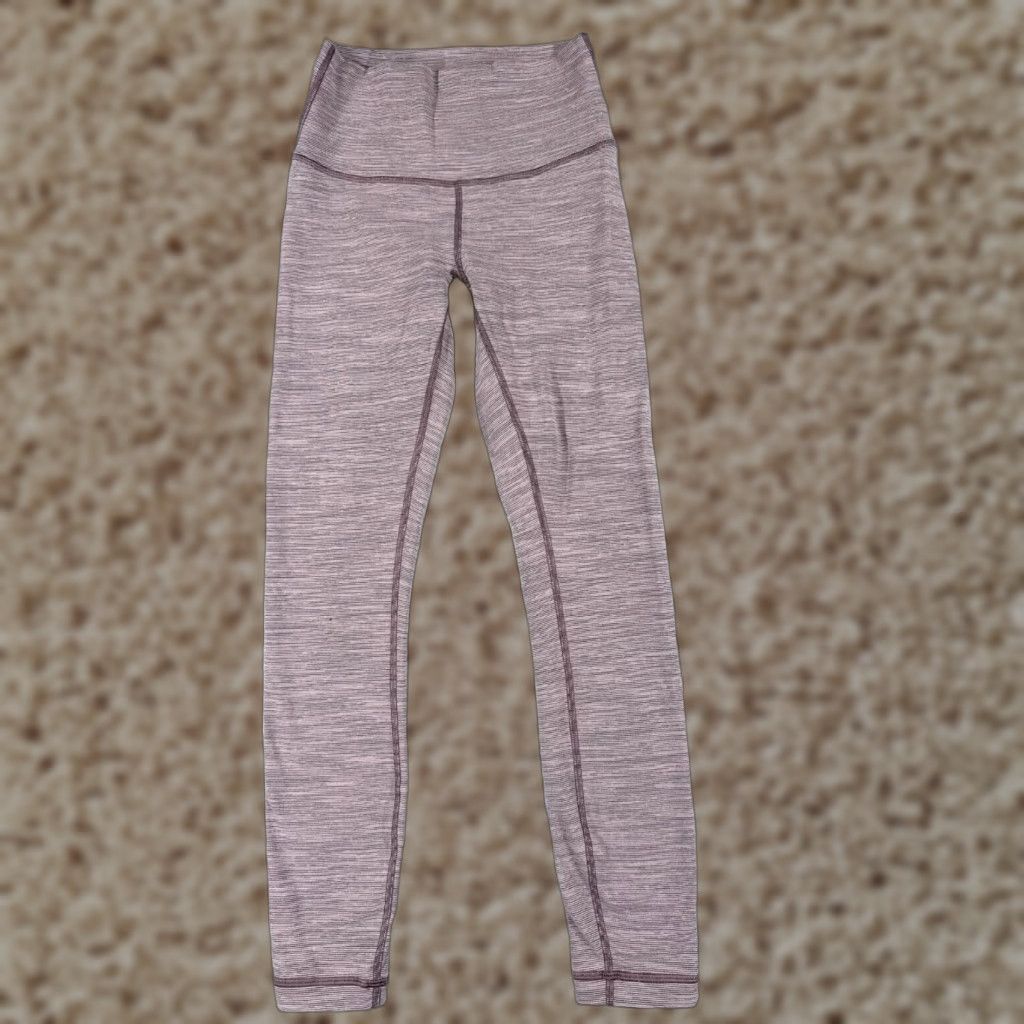 Lululemon VINTAGE Lululemon Pants Women 4 Yoga Activewear Pink 25" Wunder Under High-Rise Leggings Size 27" / US 4 / IT 40 - 1 Thumbnail