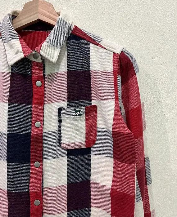 Vintage Vintage Dog Dept California Plaid Tartan Flannel Shirt Size US S / EU 44-46 / 1 - 2 Thumbnail