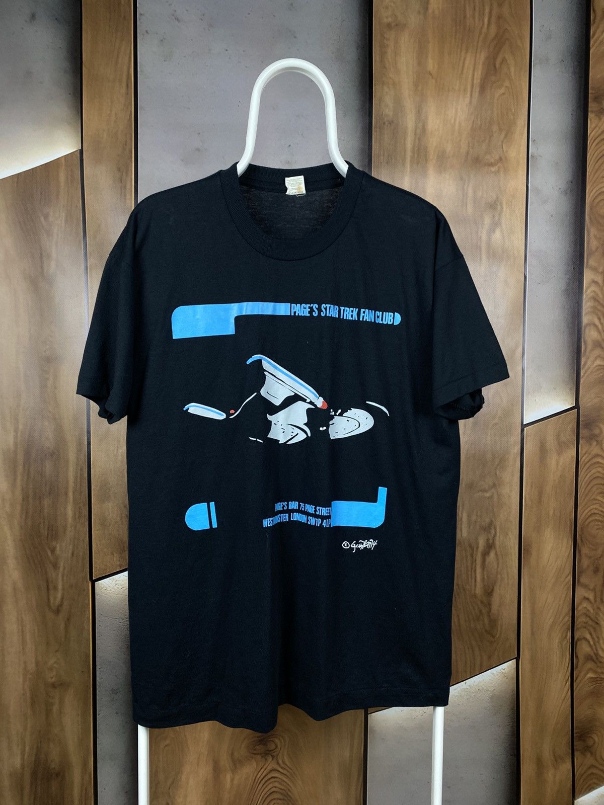 Vintage 🍿Vintage 90s T-Shirt Star Trek Fan Club VTG Movie Tee🍿 Size US XL / EU 56 / 4 - 1 Thumbnail