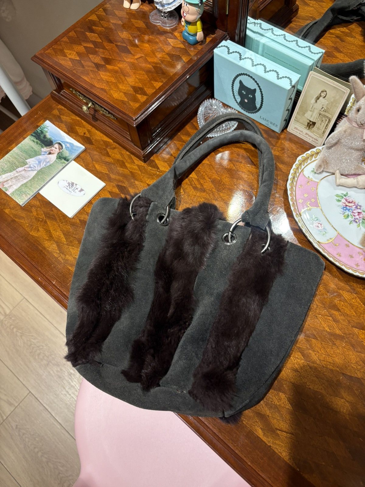 Vintage y2k fur bag Size ONE SIZE - 1 Thumbnail