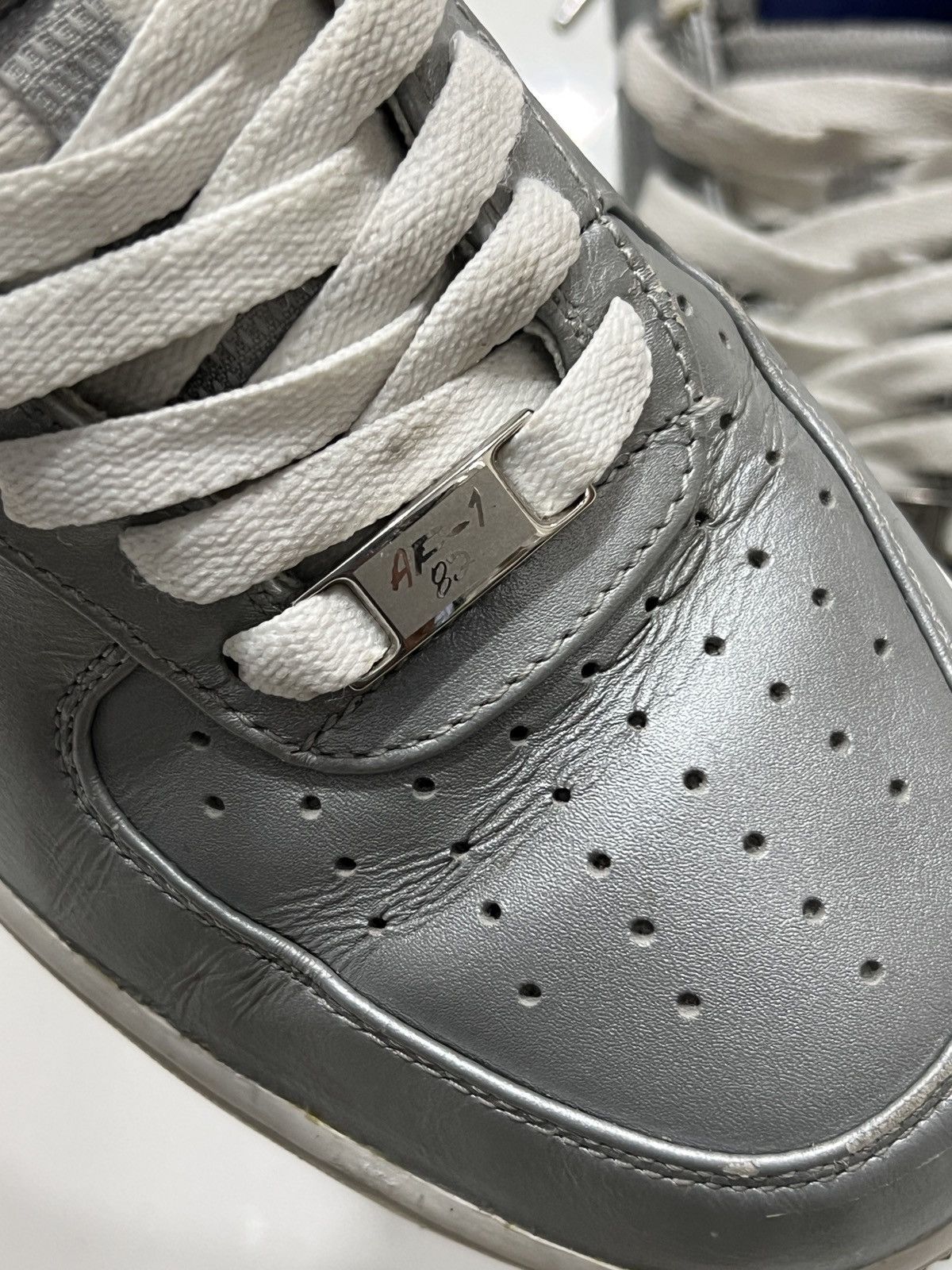 Nike Nike Air Force 1 Low Futura Be True 2010 Silver 318775-005 Size US 8 / EU 41 - 9 Thumbnail
