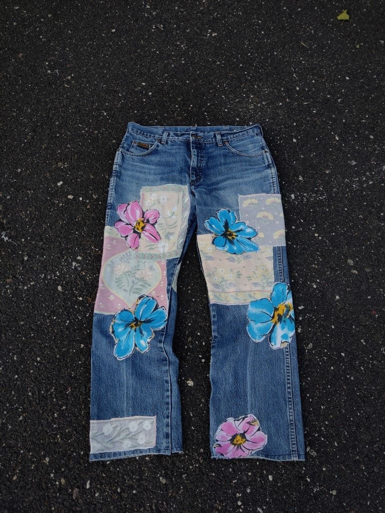 Kapital × Number (N)ine × Vintage Vintage Kapital Inspired Repaired Denim Saschiko Patchwork Size US 34 / EU 50 - 1 Thumbnail