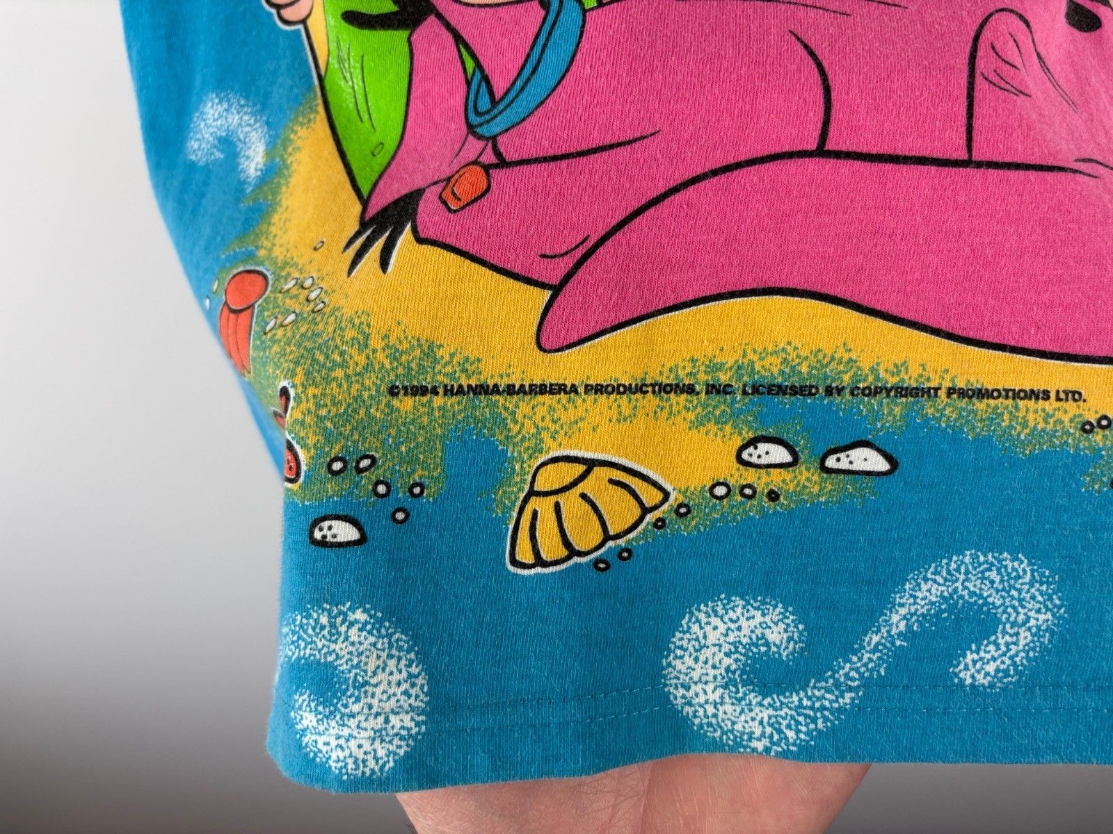 Other Vintage Flintstones Graphic T-Shirt Blue Womens Size ~M Size M / US 6-8 / IT 42-44 - 4 Thumbnail