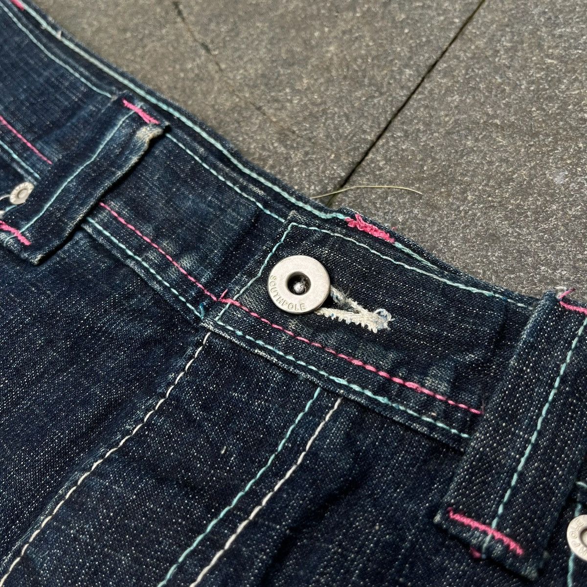 Southpole × Vintage Crazy Vintage South Pole Embroidered Denim Jeans Size US 36 / EU 52 - 5 Thumbnail