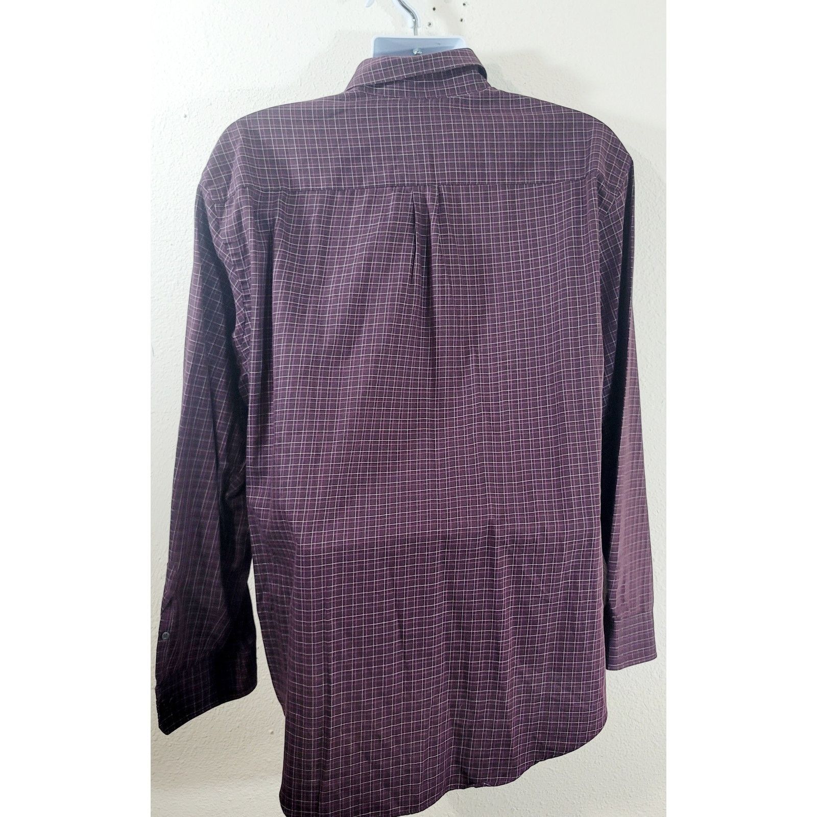 Van Heusen Van Heusen Purple Pink Check Button Up Shirt XL 17 17.5 Size US XL / EU 56 / 4 - 2 Thumbnail