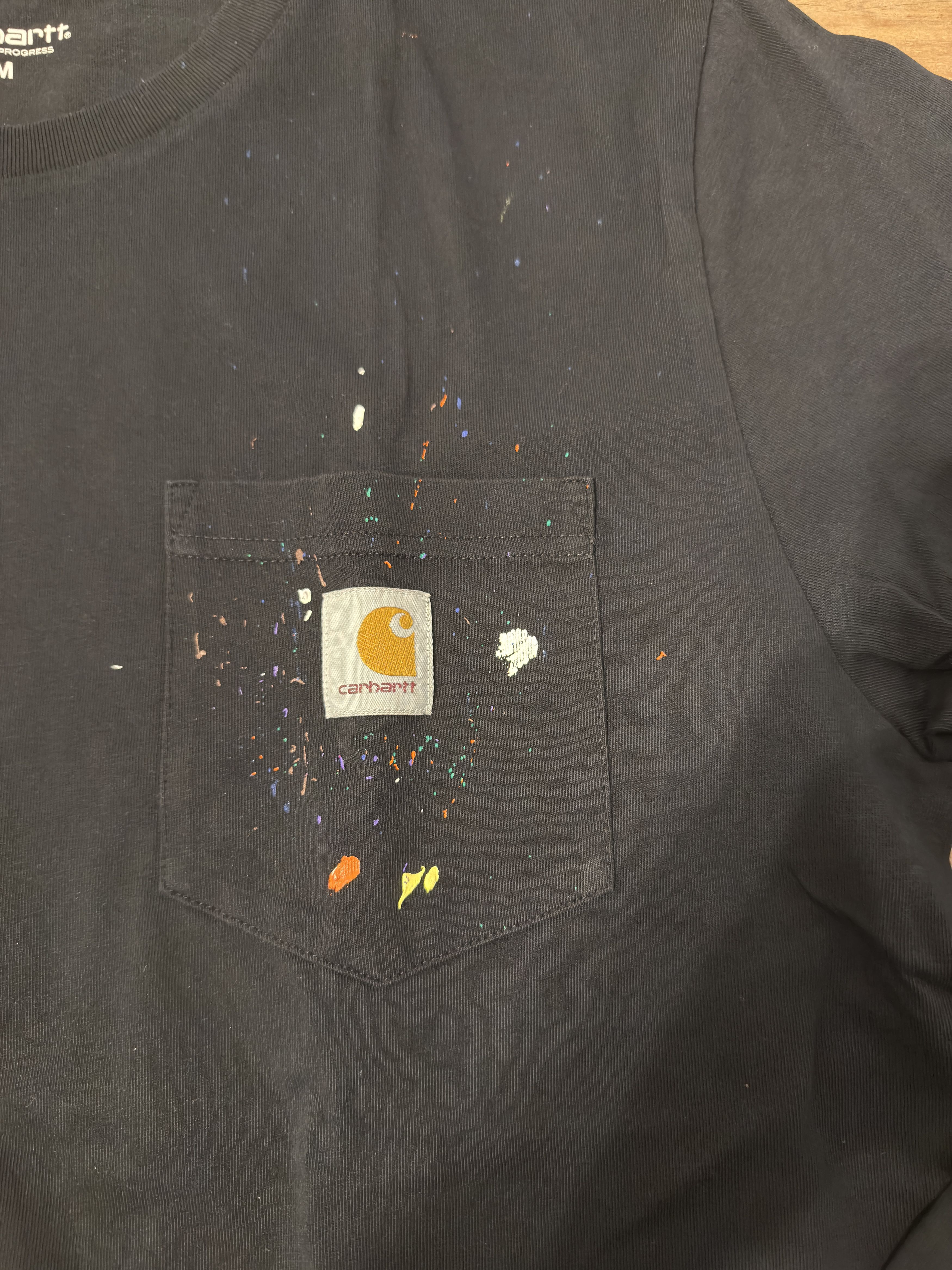 Carhartt Wip Carhartt WIP Paint Splatter Pocket Longsleeve - Size Medium Size US M / EU 48-50 / 2 - 2 Thumbnail