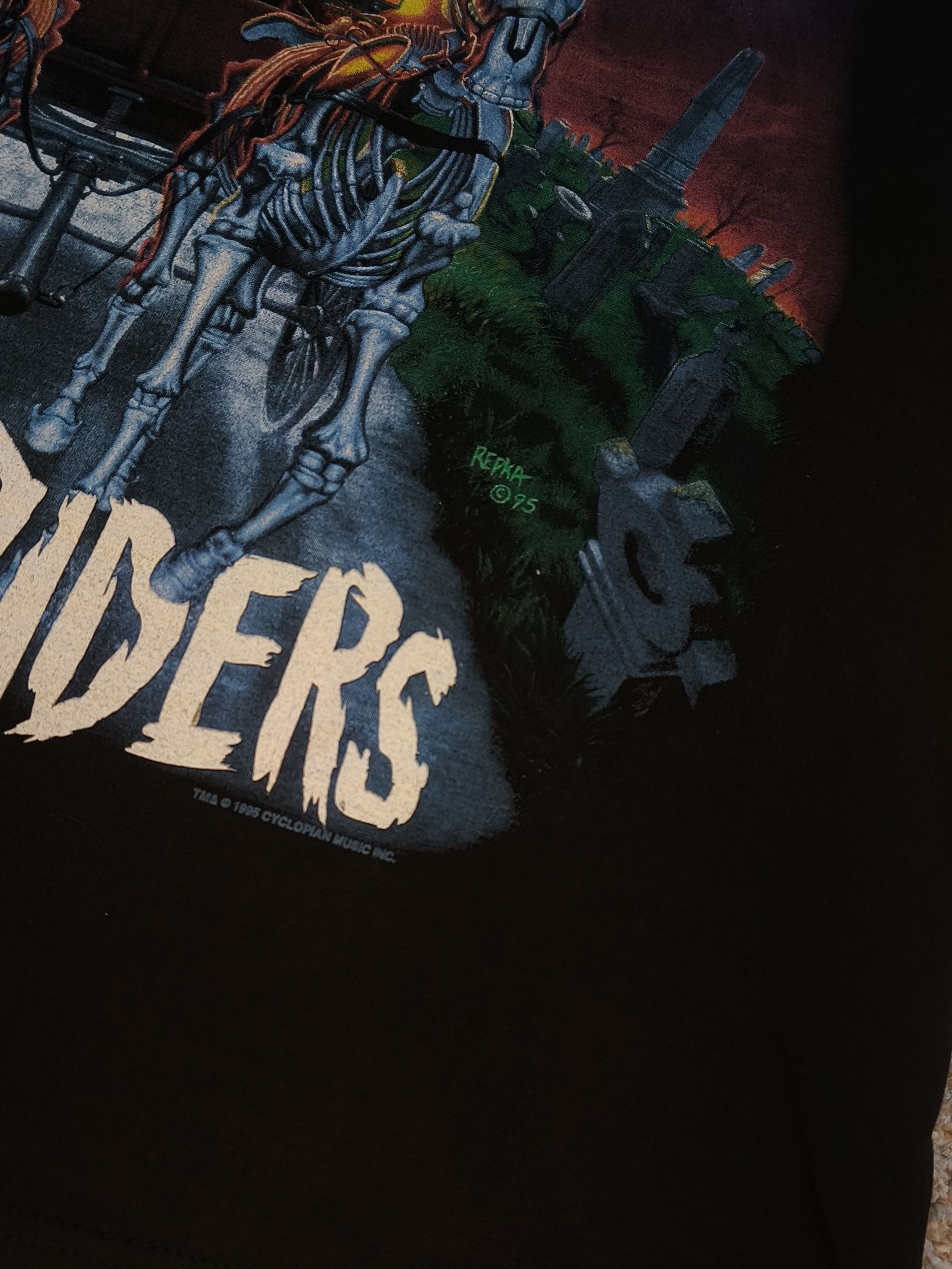 Misfits × Vintage Misfits 1995 Ghost Riders T-Shirt Size US L / EU 52-54 / 3 - 2 Thumbnail