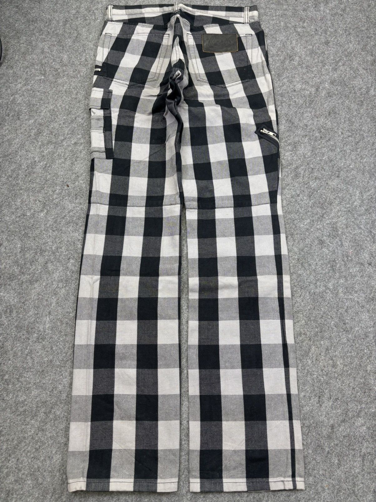 Japanese Brand 💥Seditionaries💥Batsu Chckered Zipper Multipocket Pant F799 Size US 30 / EU 46 - 11 Thumbnail