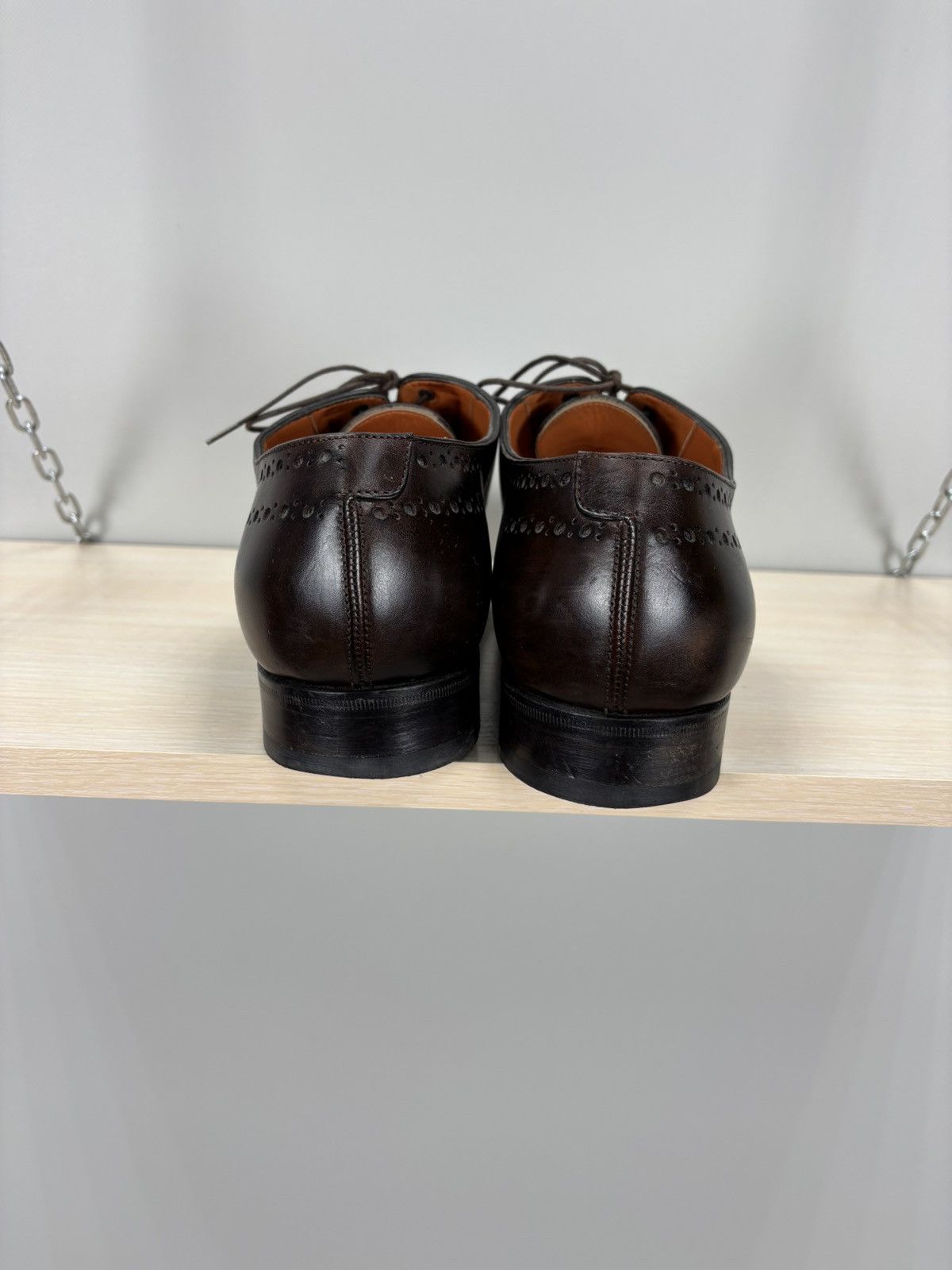 Santoni Mens shoes loafers Santoni Size 8 Color Brown Size US 8 / EU 41 - 7 Thumbnail