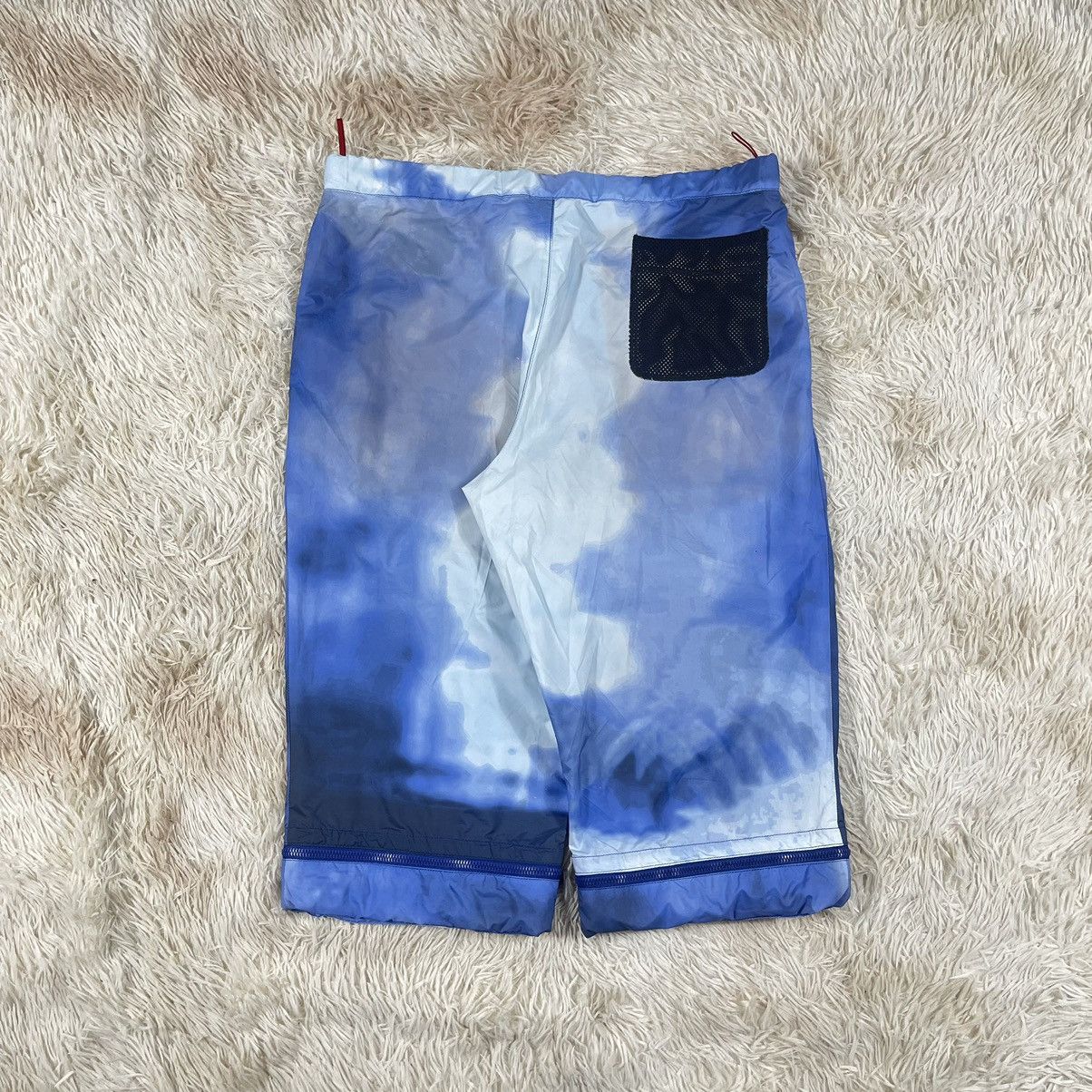 Prada Prada S/S 2000- Blue Tie Dye Tech Nylon Pants 2 in 1 Shorts Size US 36 / EU 52 - 3 Thumbnail